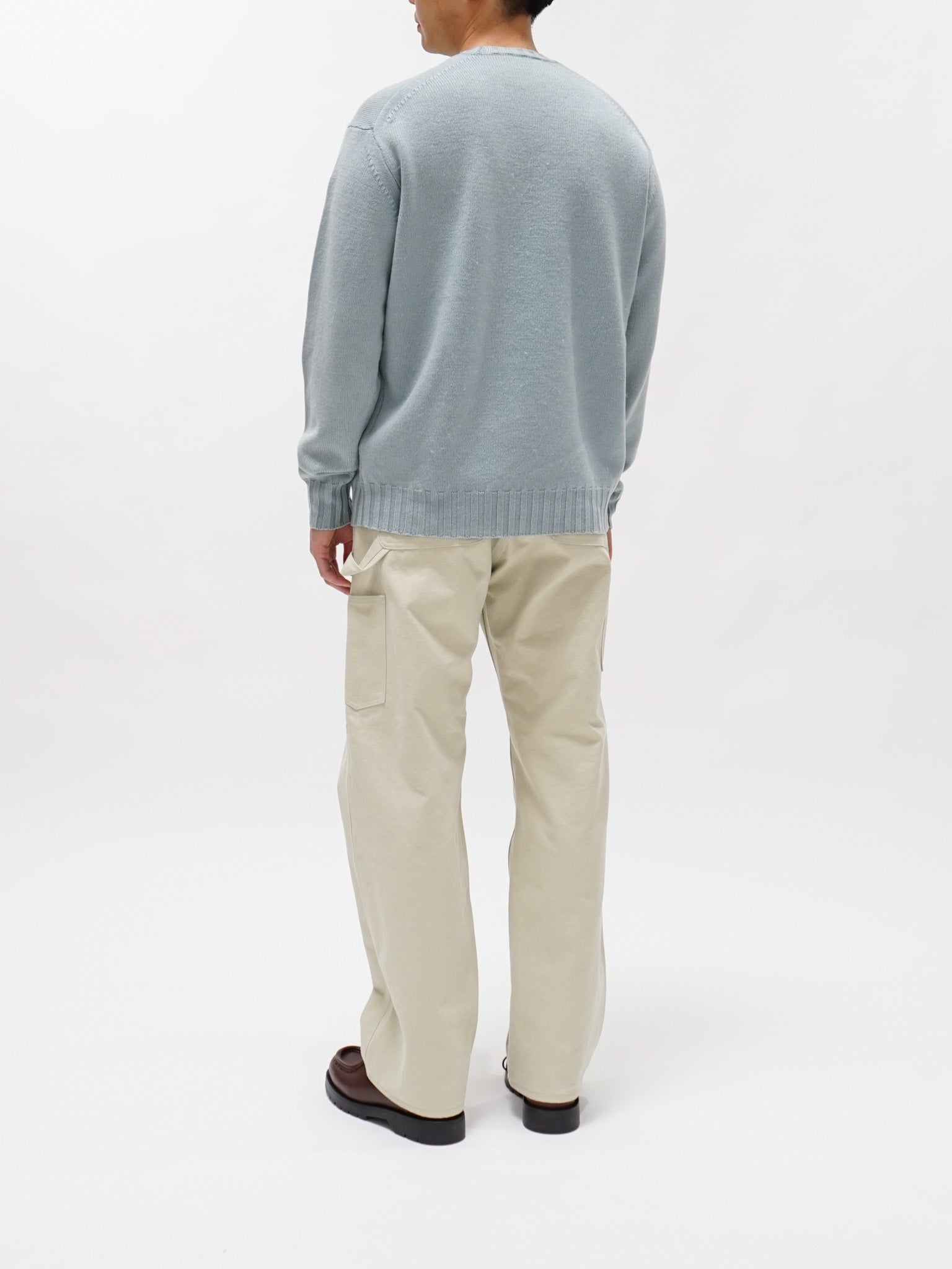 Namu Shop - Auralee Washed French Merino Knit P/O -  Brown