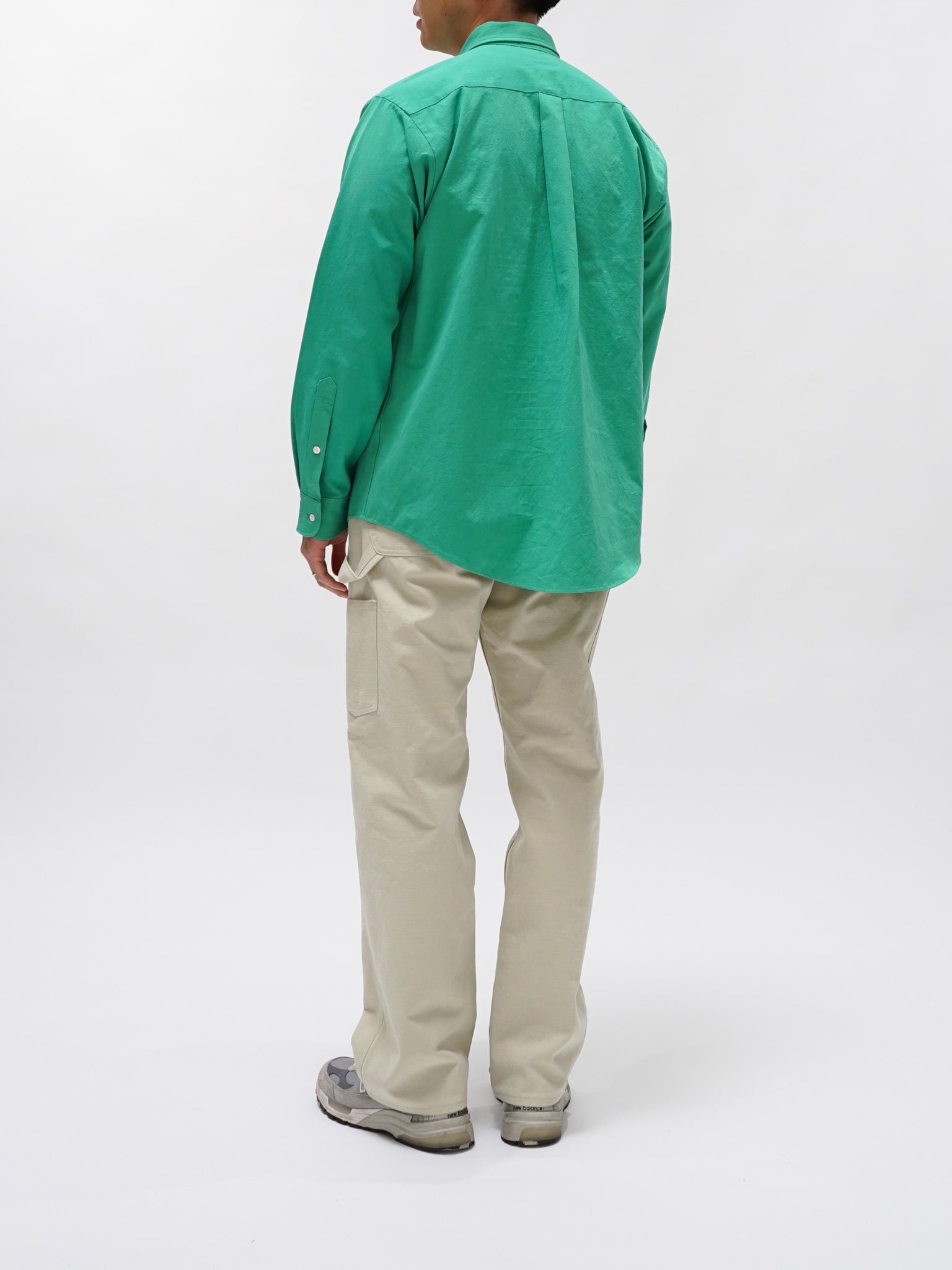 Namu Shop - Hatski Relaxed Button Down Shirt - Green