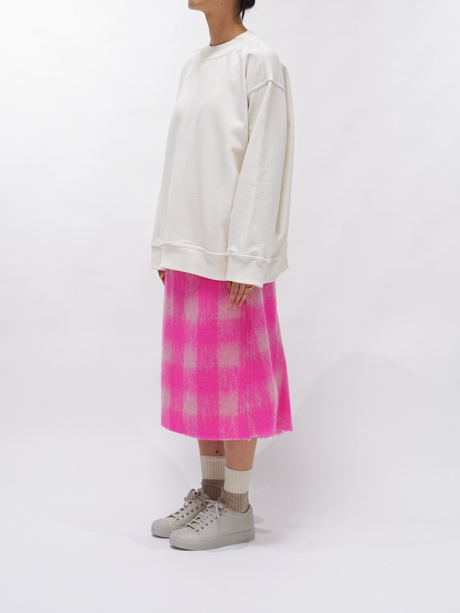 Namu Shop - Sofie D'Hoore Taste Cotton Fleece Sweatshirt - Ecru