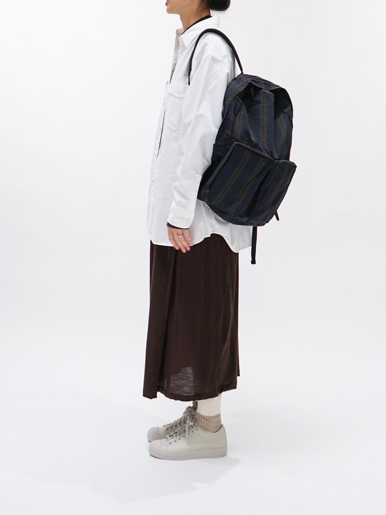 Namu Shop - Amiacalva Polyester Memory Backpack - Plaid