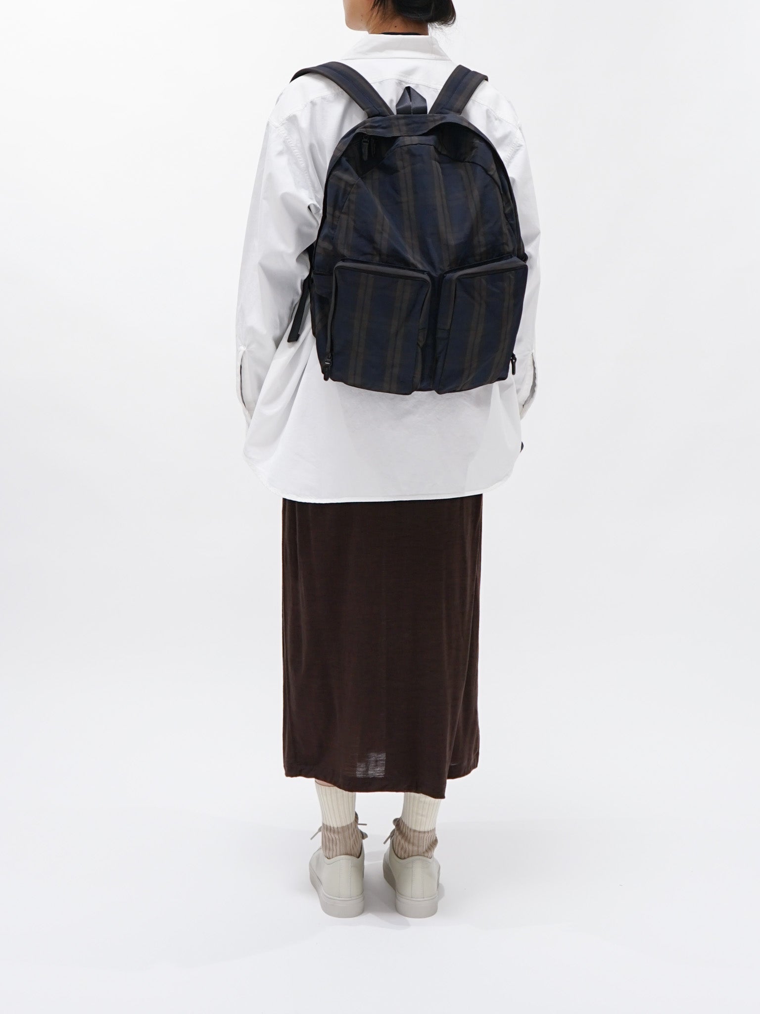 Namu Shop - Amiacalva Polyester Memory Backpack - Plaid