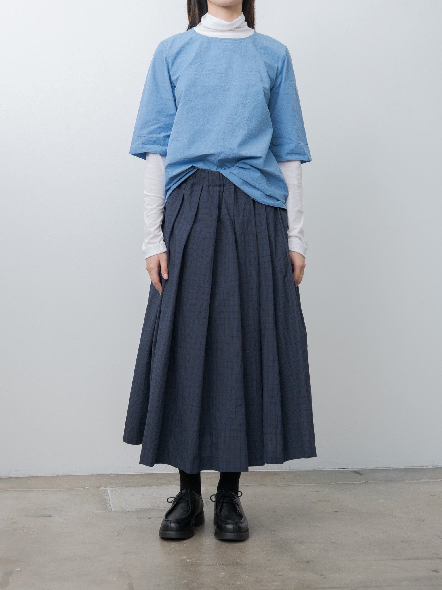 Simple Top CHALK POPLIN - Light Blue