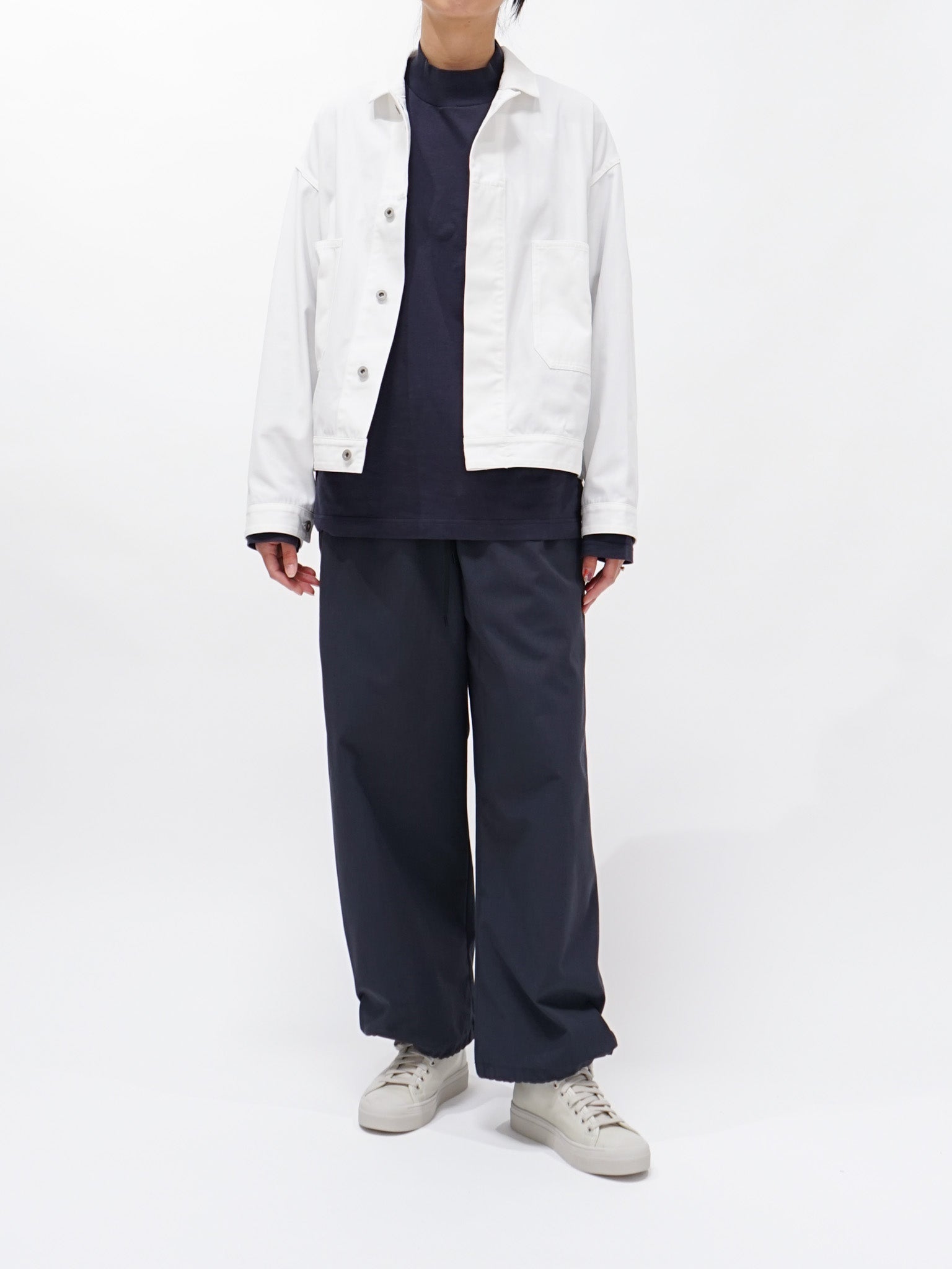 Namu Shop - Y Organic Cotton Recycle Poly Twill Blouson - White