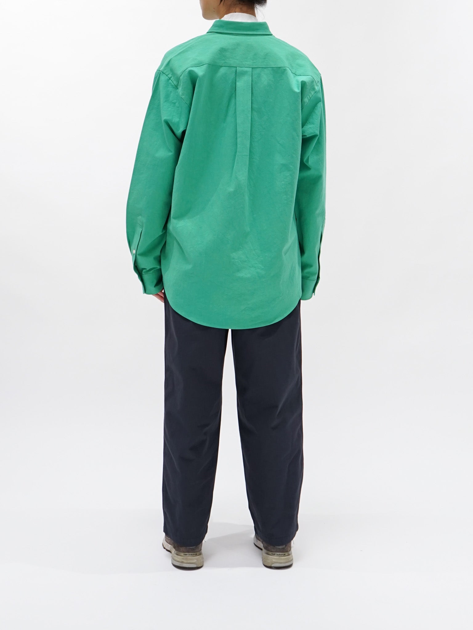 Namu Shop - Hatski Relaxed Button Down Shirt - Green