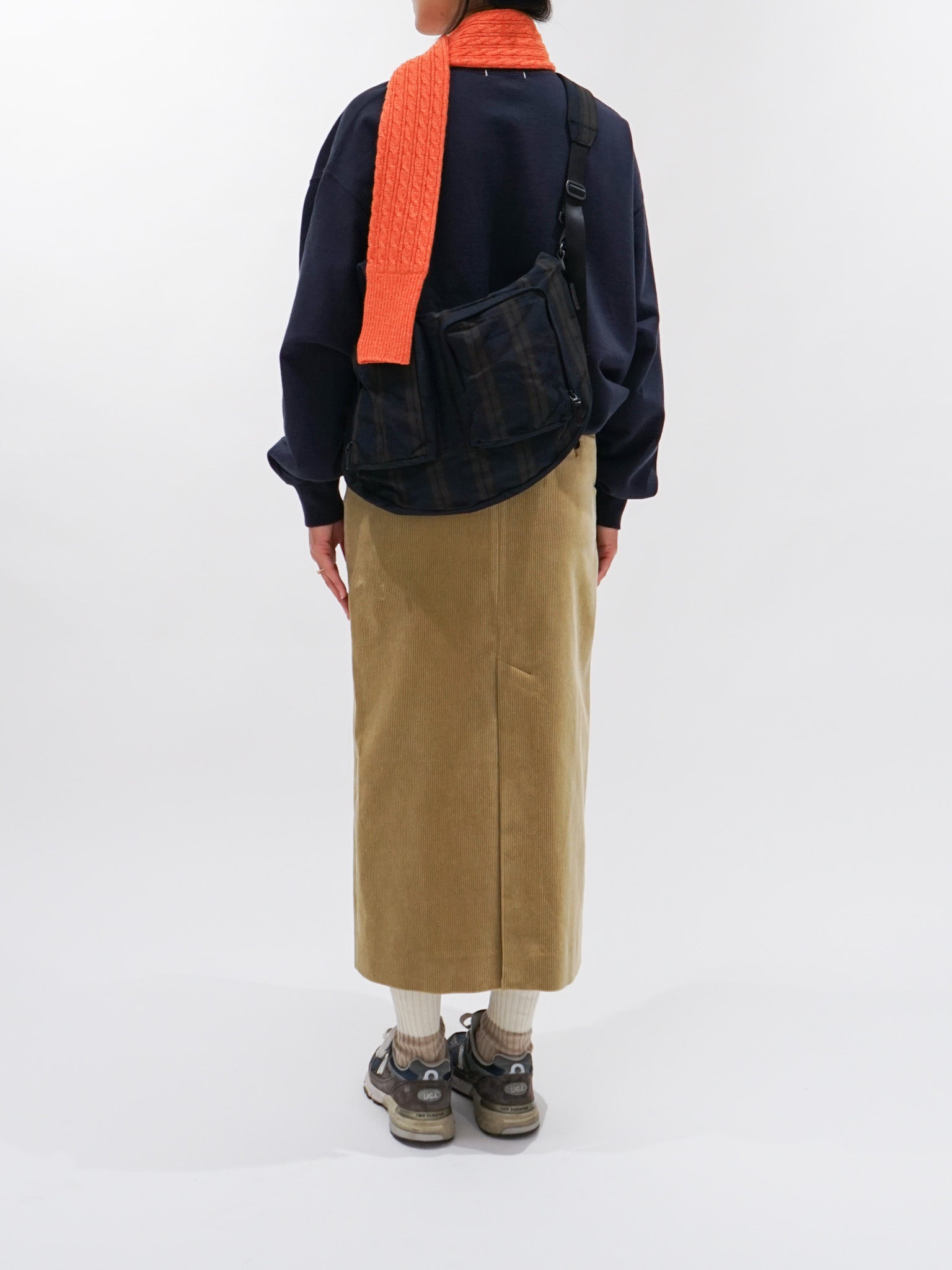Namu Shop - Yleve Cotton Corduroy Skirt - Khaki