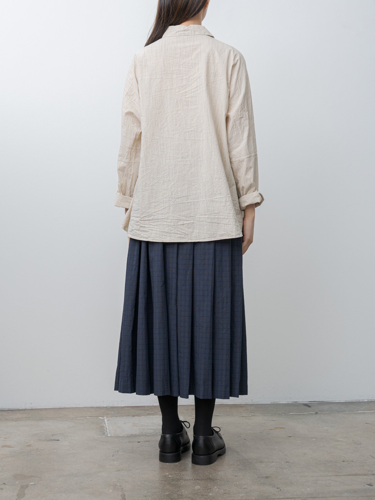 Waga LS Shirt WIND STRIPE - Nat Stripe