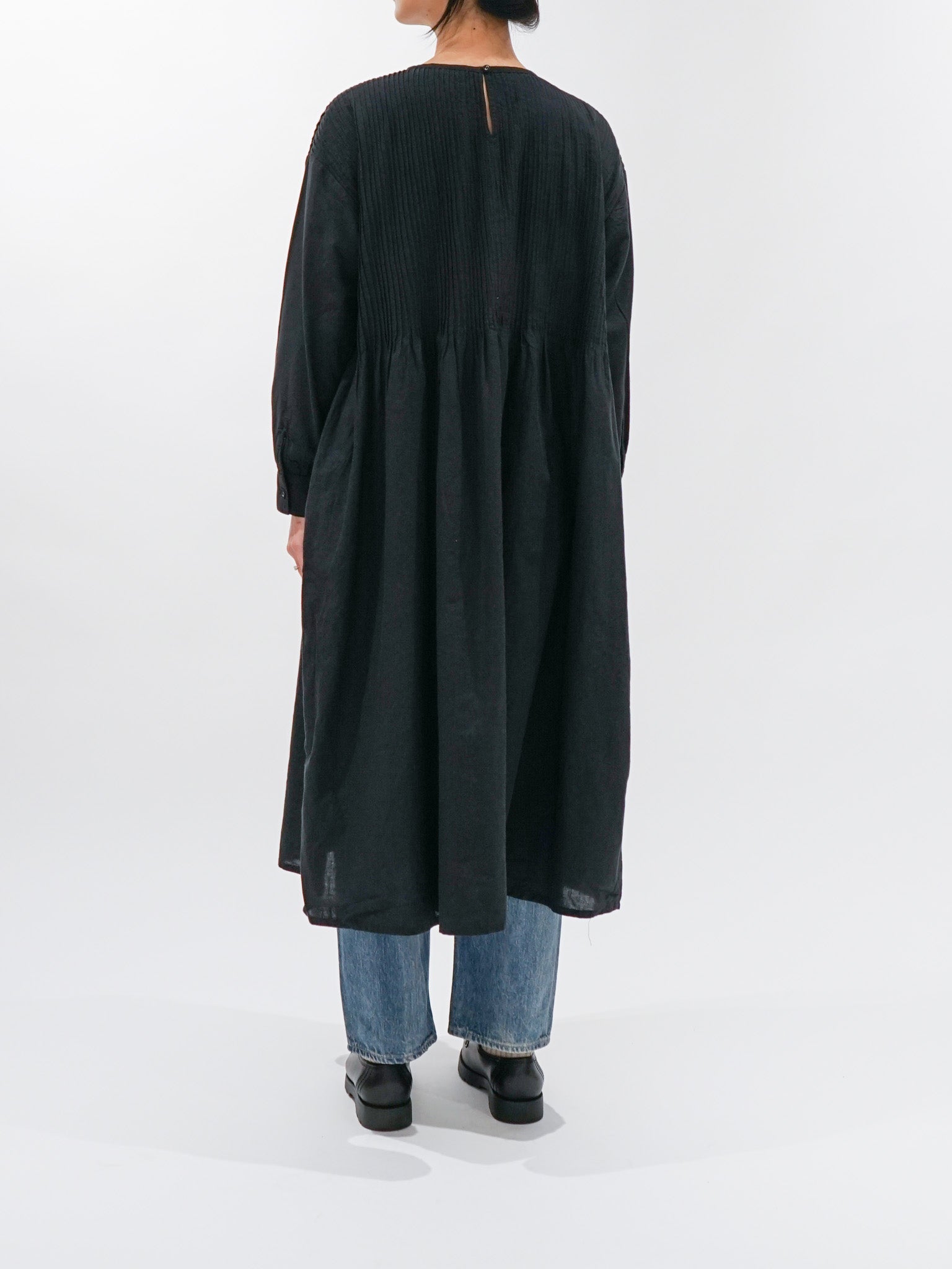 Namu Shop - ICHI Pintuck Dress - Black