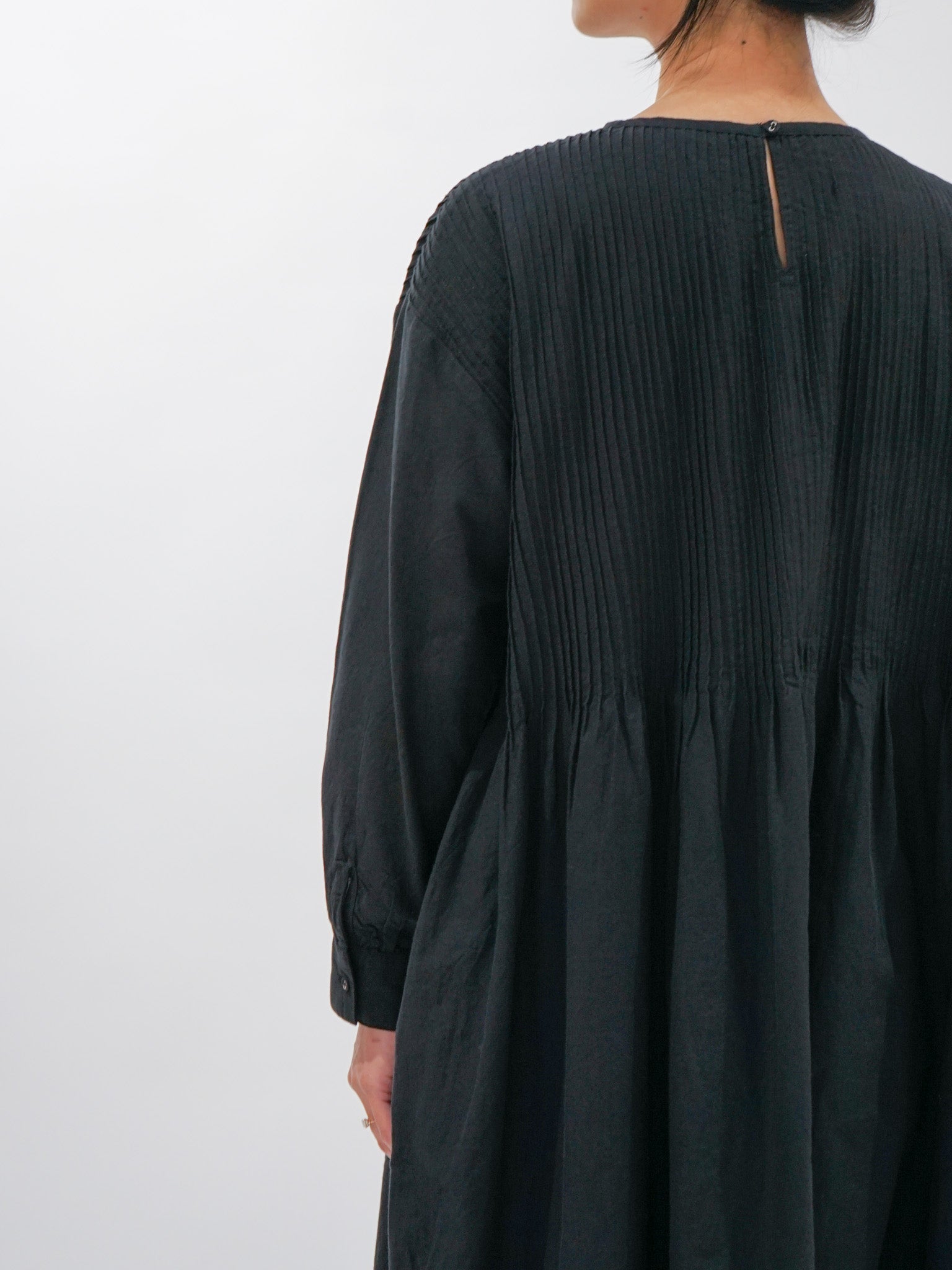 Namu Shop - ICHI Pintuck Dress - Black