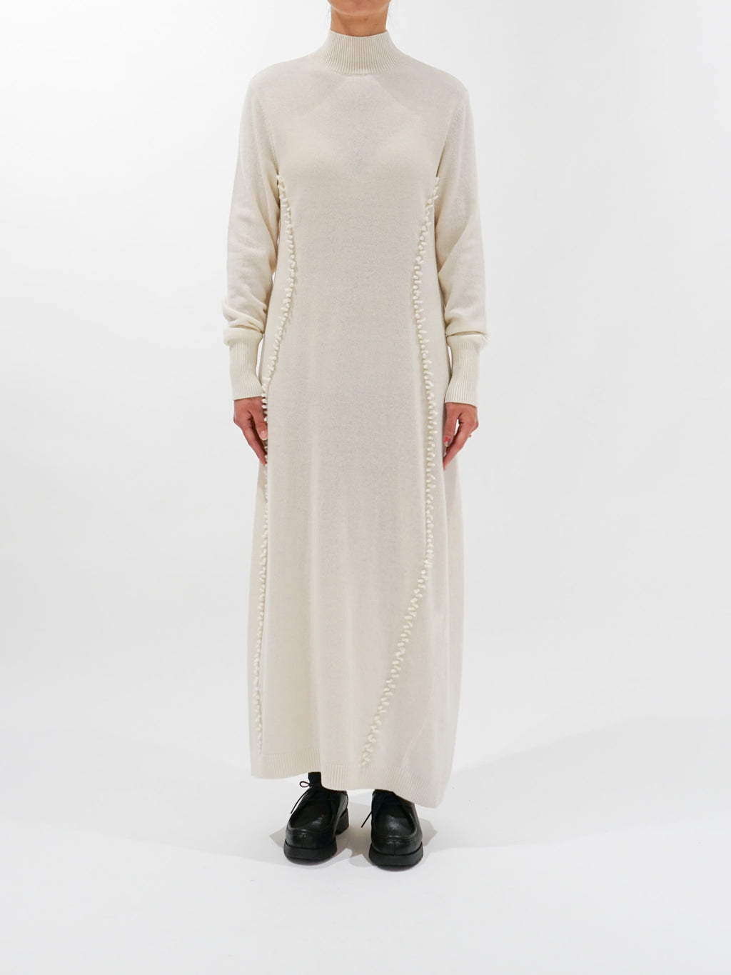 Namu Shop - Babaco Small Fringe Dress - Ivory