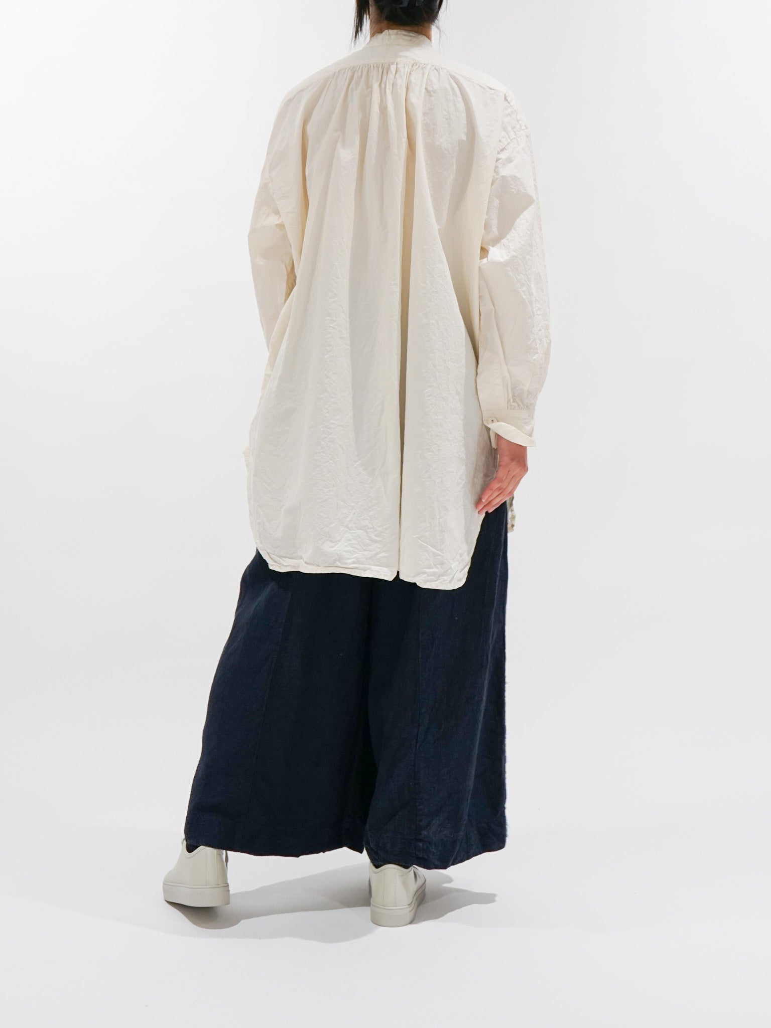 Namu Shop - Veritecoeur Shrink Yoke Shirt - Natural