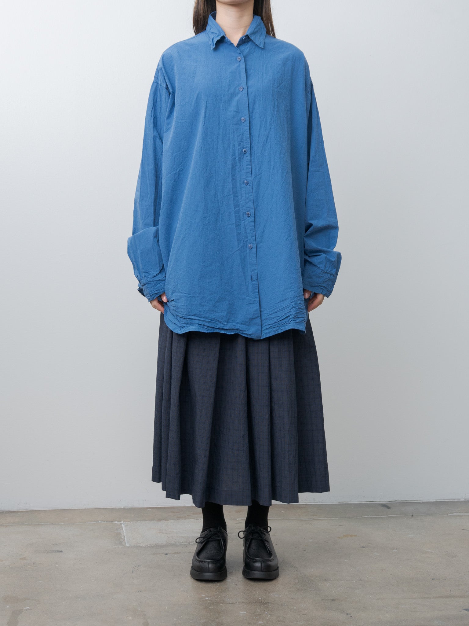 Tippy Shirt CHALK POPLIN - Medium Blue