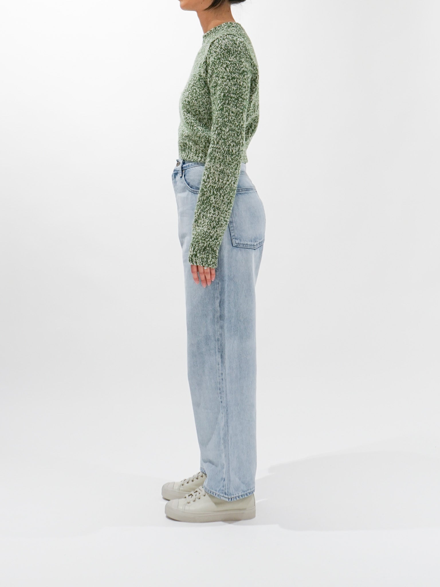 Namu Shop - Auralee Silk Wool Camel Mix Knit Short P/O - Mix