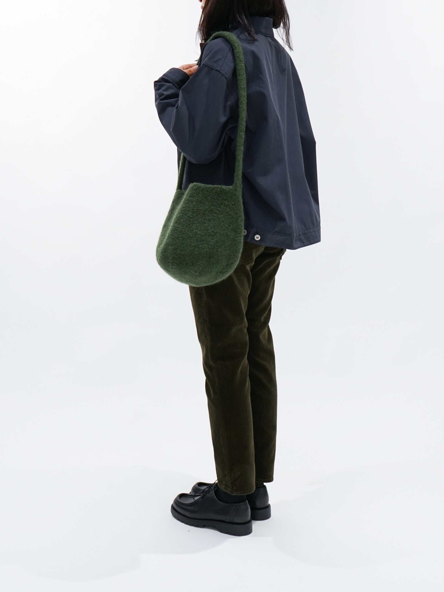 Namu Shop - cecilie telle Long Strap Bucket Bag - Olive