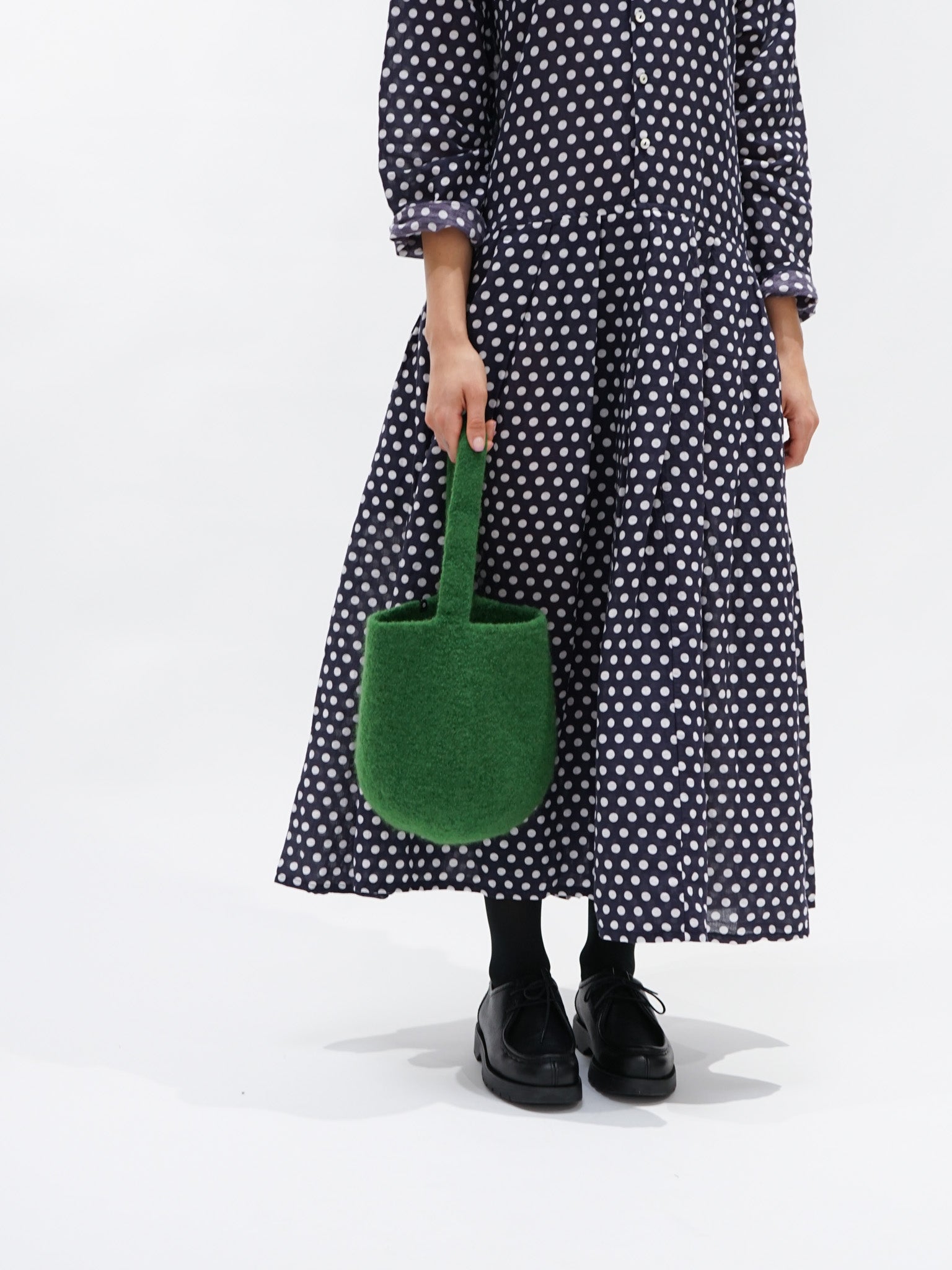 Namu Shop - cecilie telle Small Bucket Bag - Grass Green