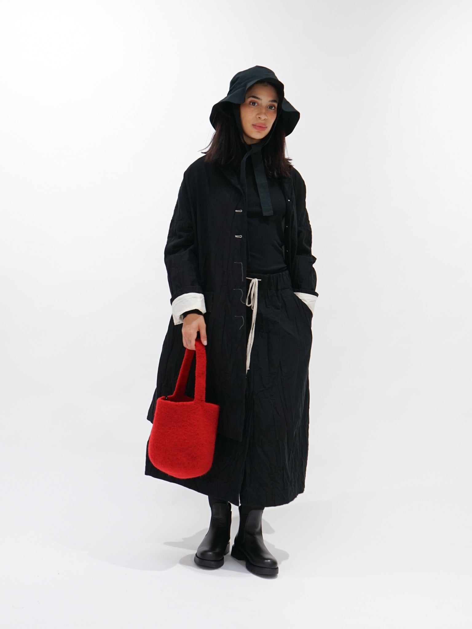 Namu Shop - cecilie telle Small Bucket Bag - Deep Red