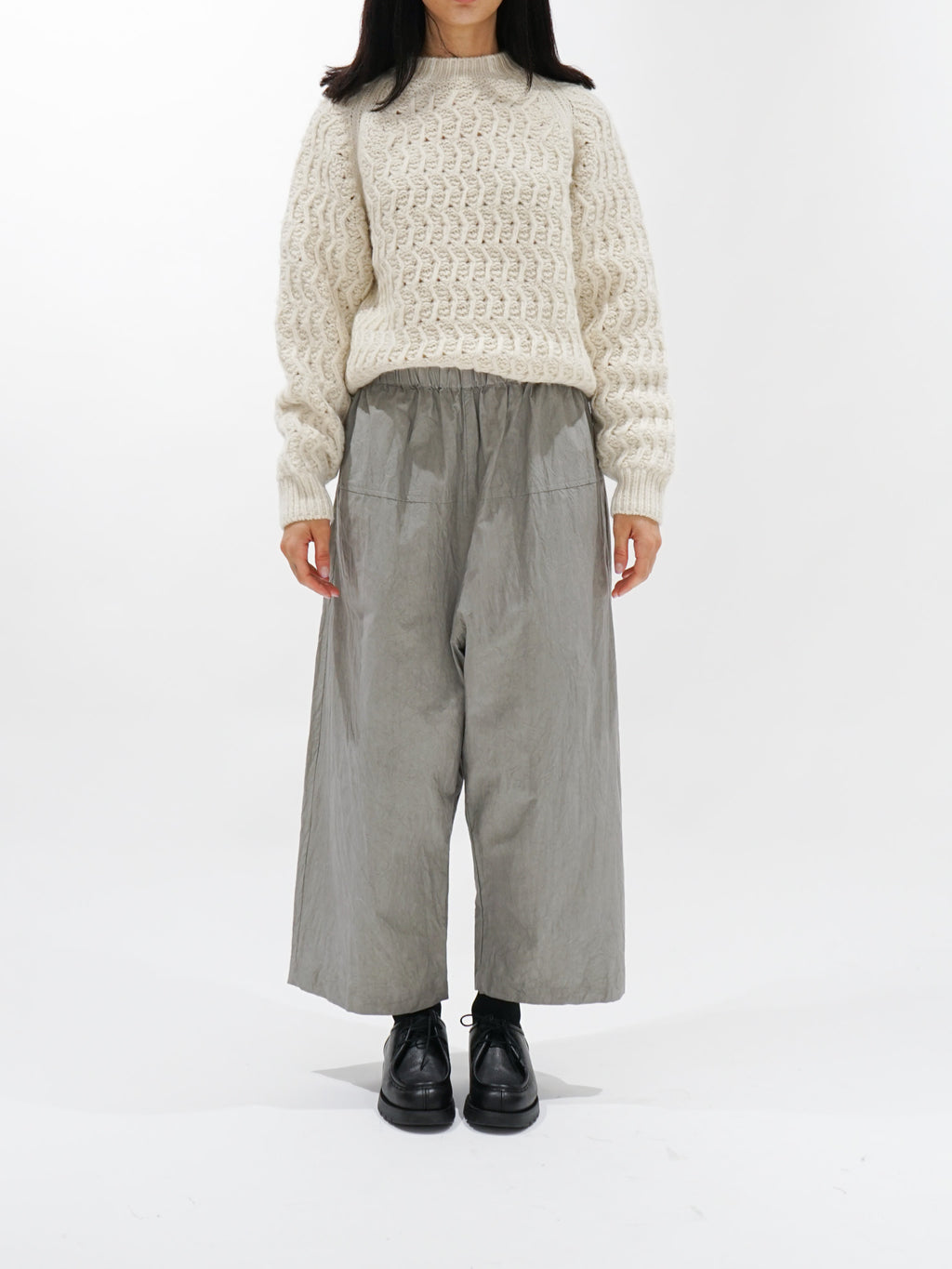 Namu Shop - Yleve Andean Highland Wool Knit Pullover - White