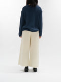 Namu Shop - ICHI Wool Cable Knit Pants - White