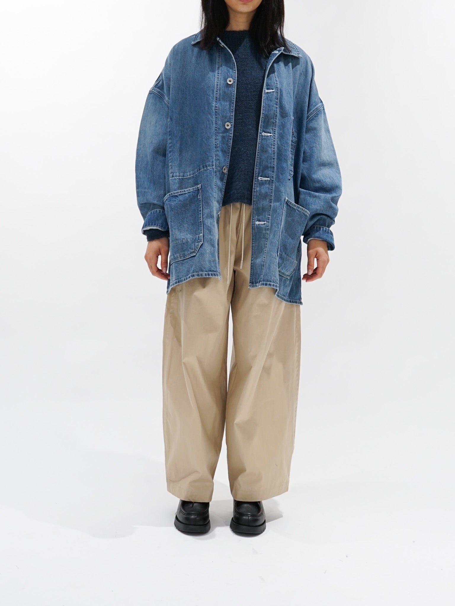 Namu Shop - Veritecoeur Relaxed Work Jacket - Indigo