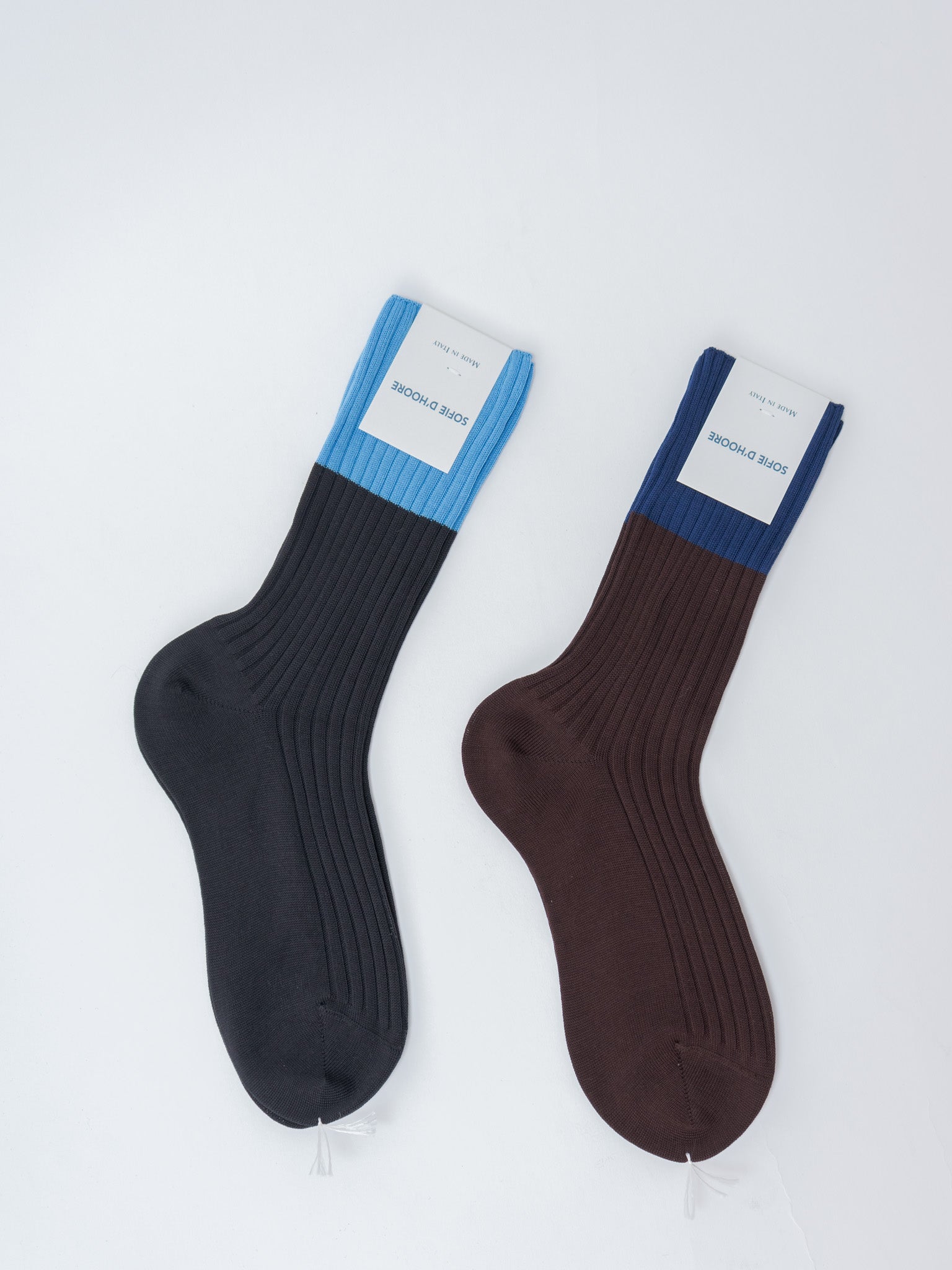 Namu Shop - Sofie D'Hoore Four Socks - Combi 3 - Dark Blue/Cacao