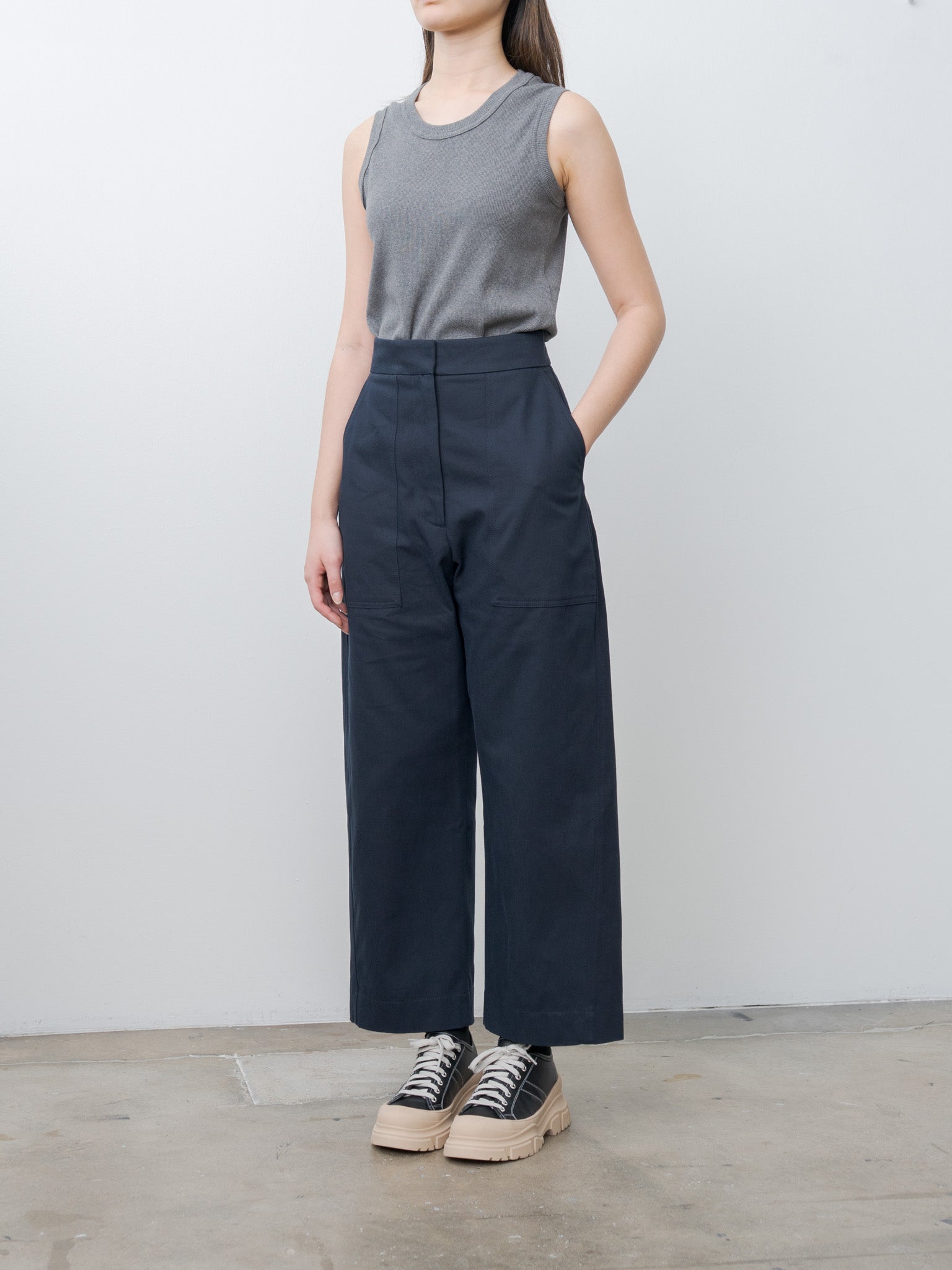 Namu Shop - Studio Nicholson DIOME Twist Seam Pants - Indigo