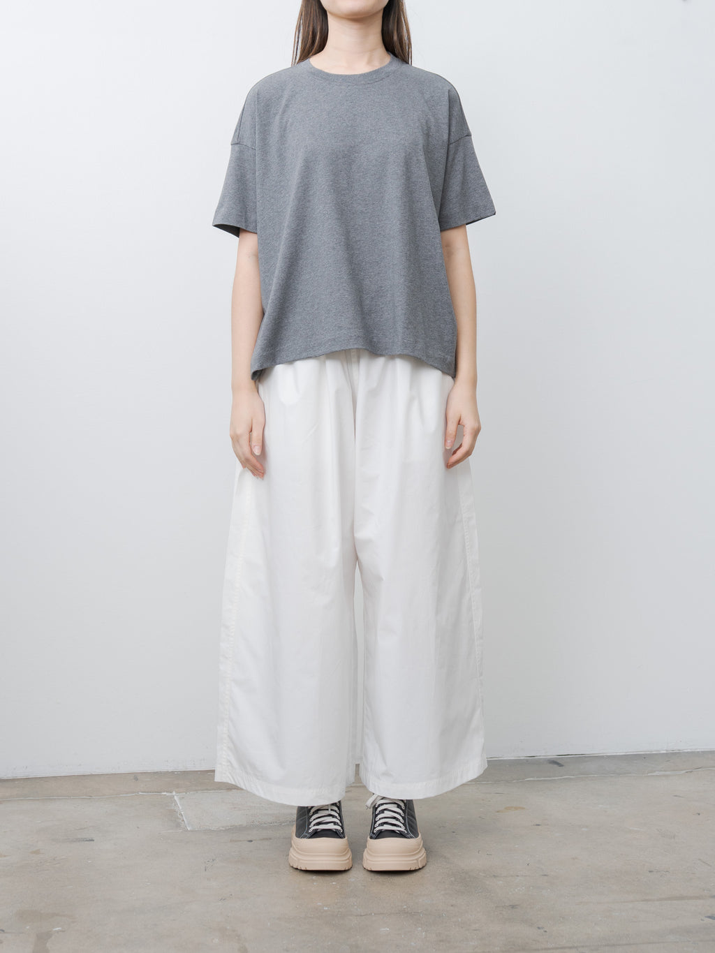 Namu Shop - Sofie D'Hoore Tilly Tee - Mid Gray Melange