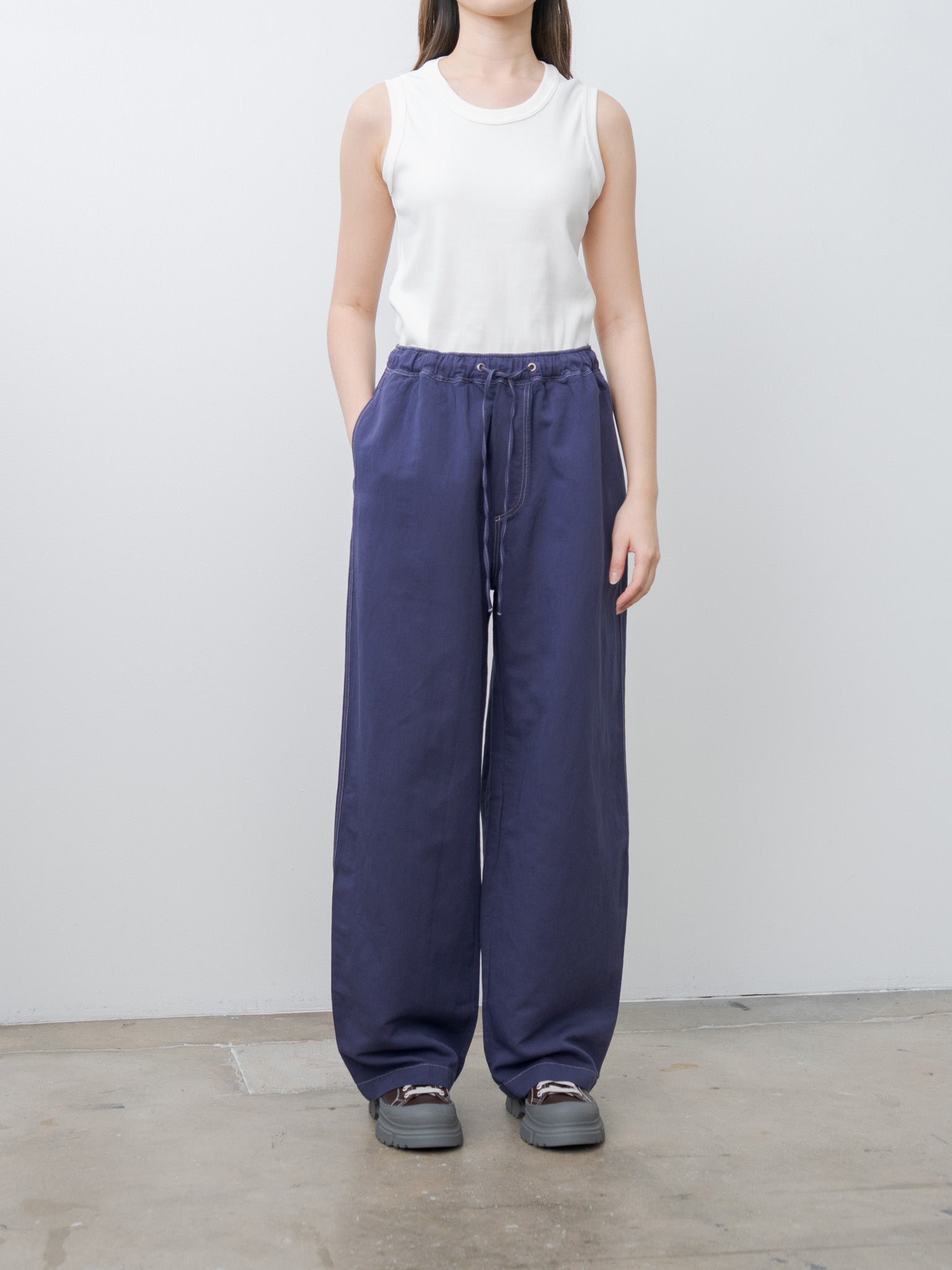Namu Shop - Studio Nicholson SONNY Drawstring Pants - Indigo