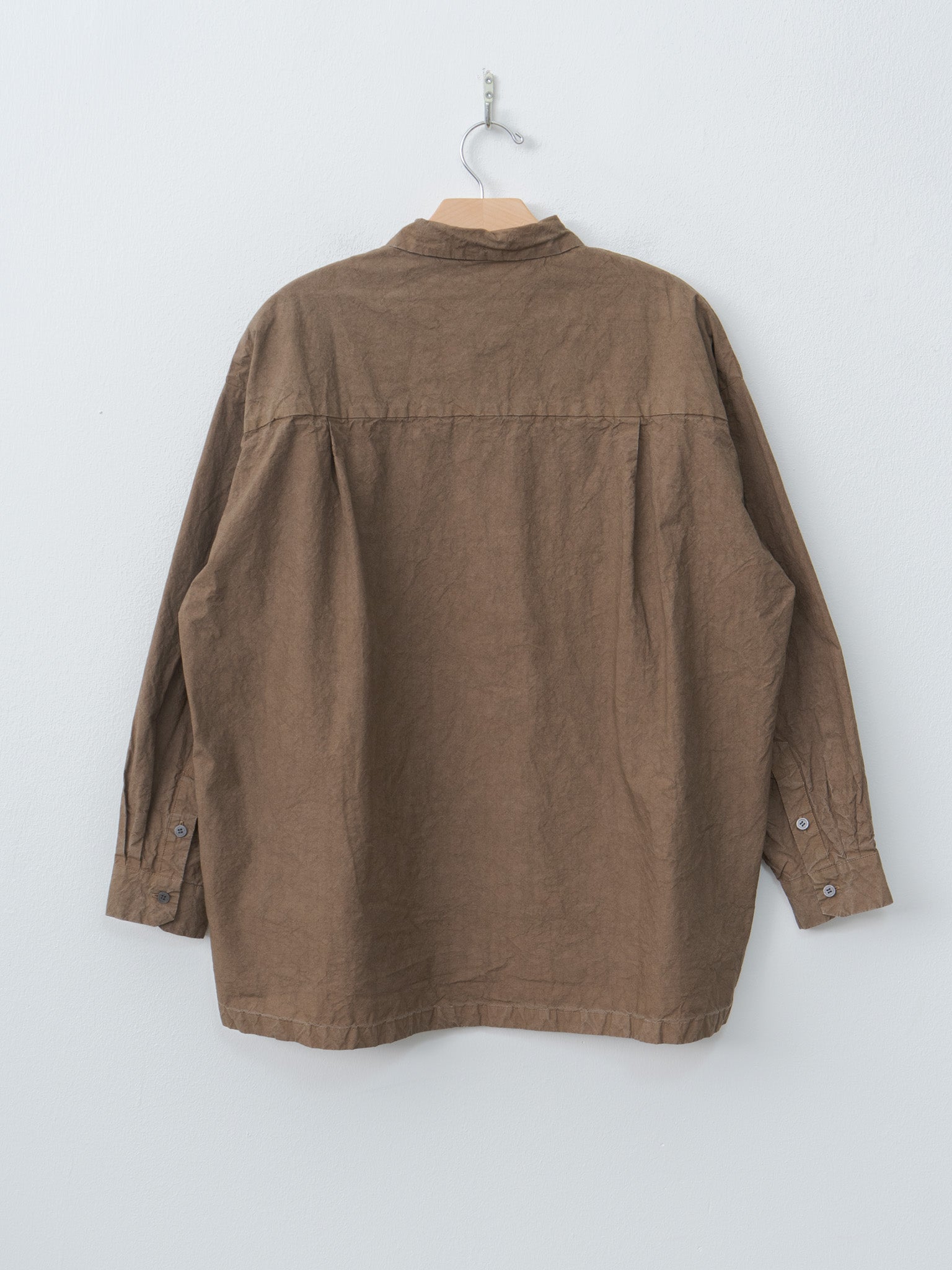 Namu Shop - Veritecoeur Garment Dyed Shirt - Brown