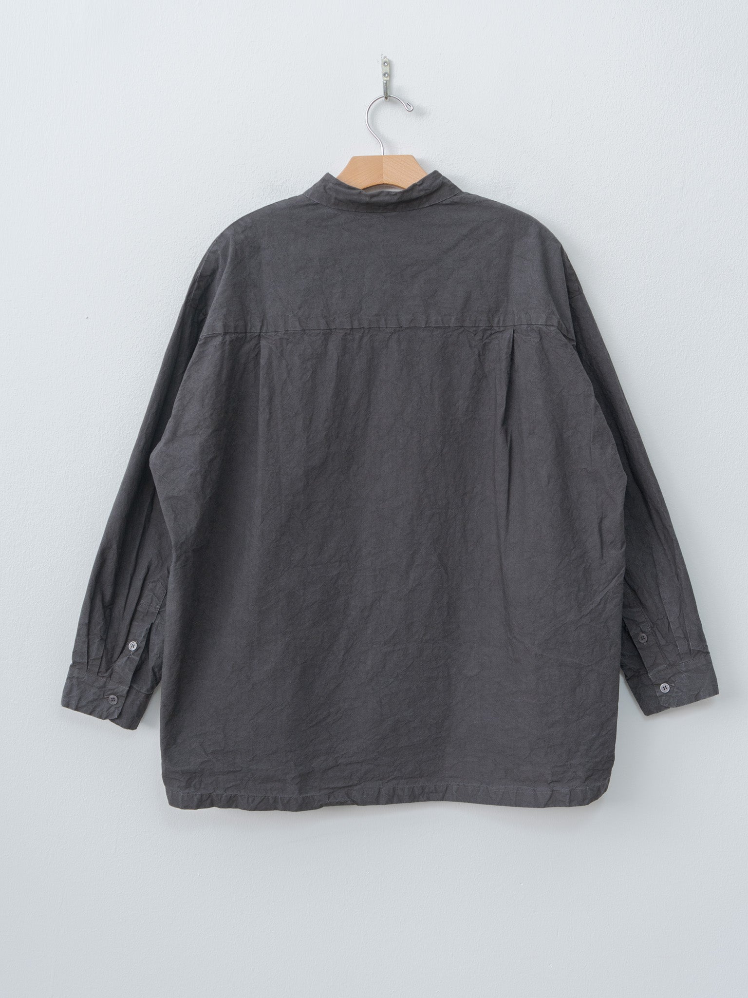 Namu Shop - Veritecoeur Garment Dyed Shirt - Sumi Gray