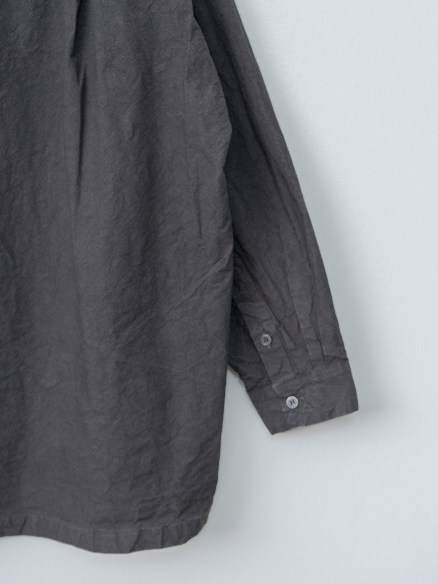 Namu Shop - Veritecoeur Garment Dyed Shirt - Sumi Gray