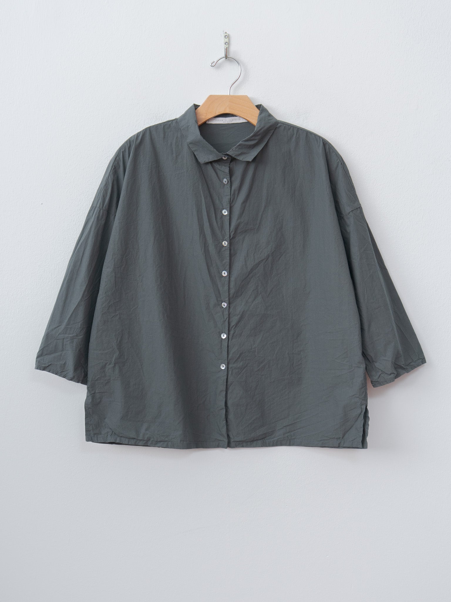 Namu Shop - Album di Famiglia Short Collar Shirt TC - Thyme