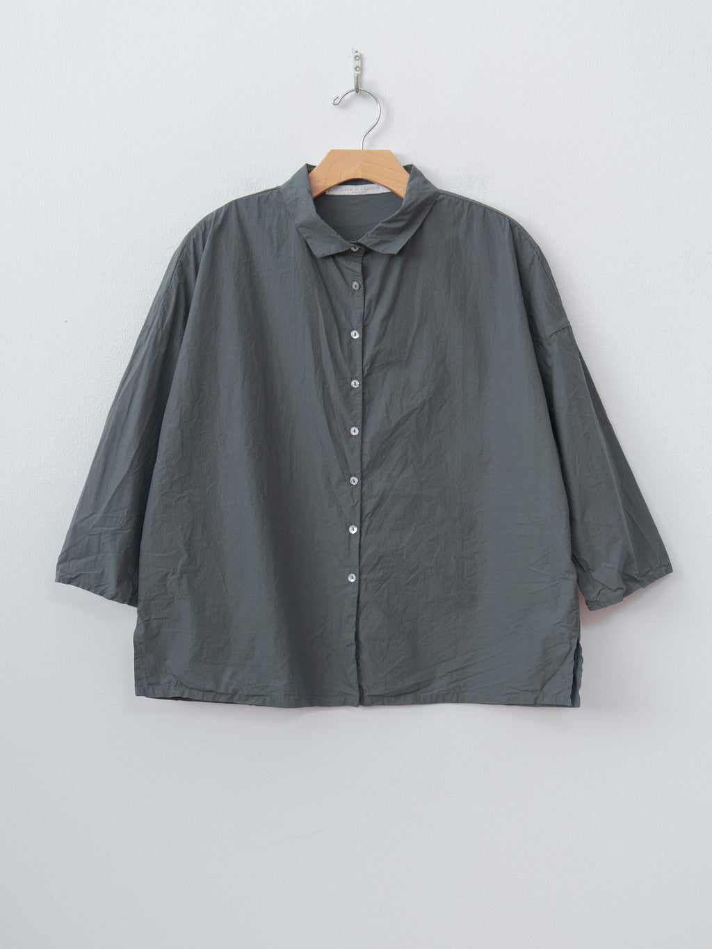 Namu Shop - Album di Famiglia Short Collar Shirt TC - Thyme