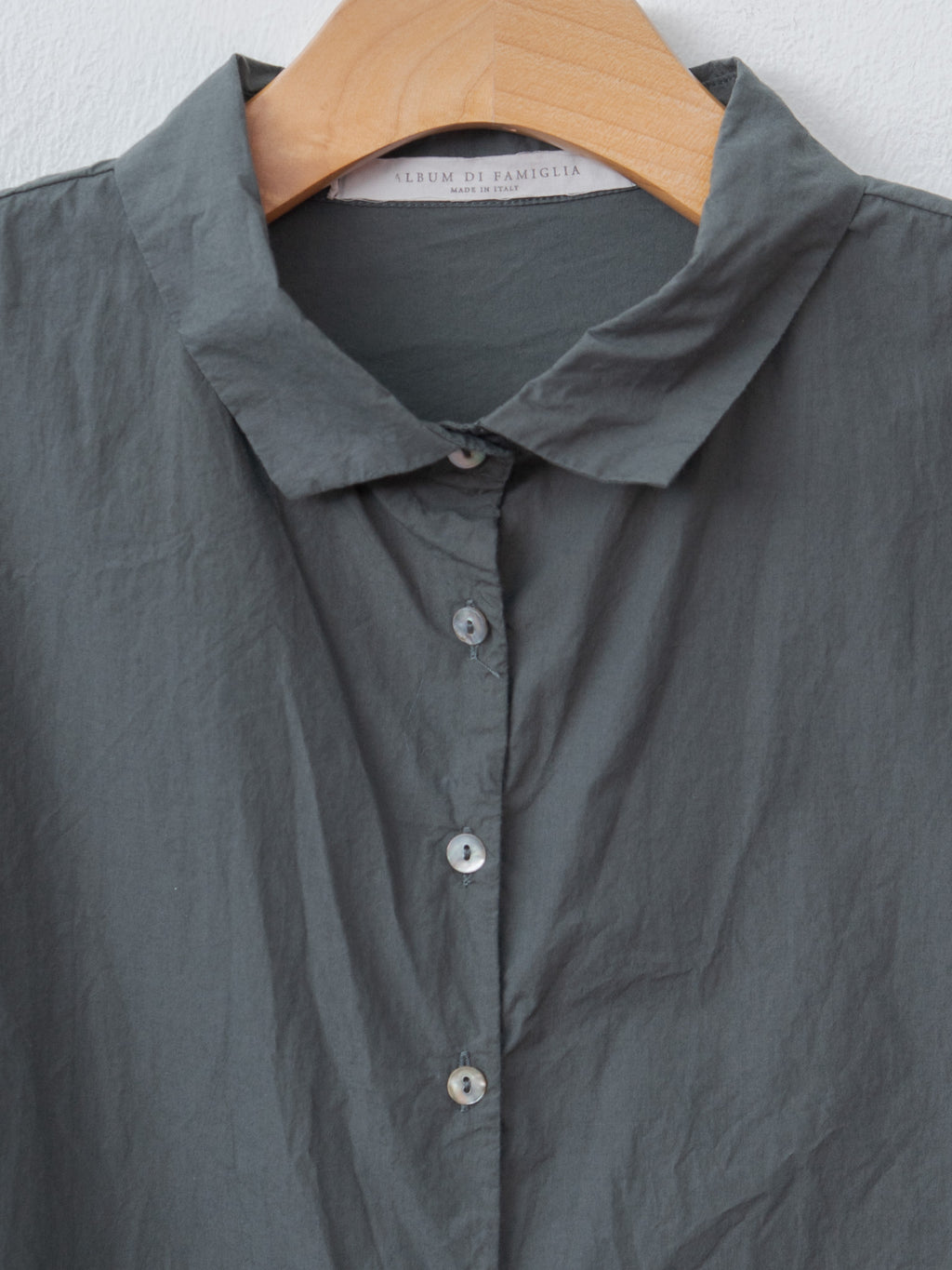 Namu Shop - Album di Famiglia Short Collar Shirt TC - Thyme