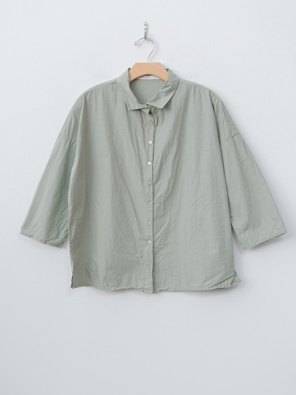 Namu Shop - Album di Famiglia Short Collar Shirt TC - Sage