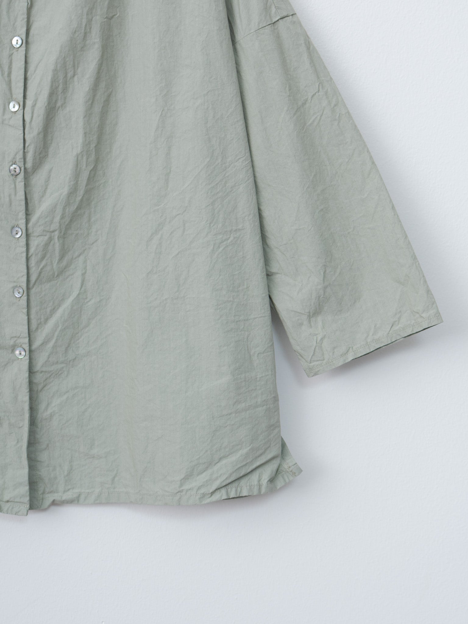Namu Shop - Album di Famiglia Short Collar Shirt TC - Sage