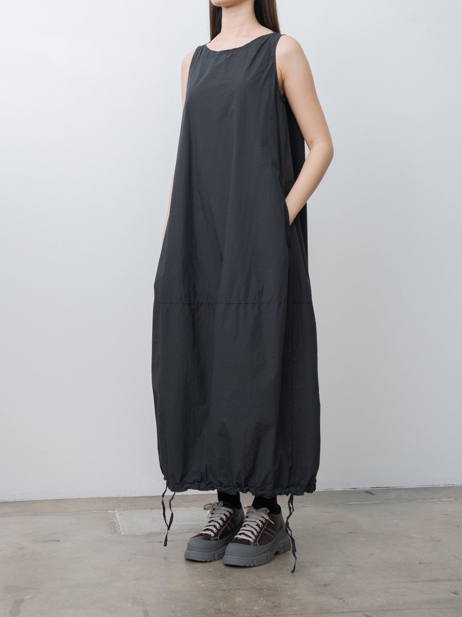 Namu Shop - Album di Famiglia Sleeveless Balloon Dress TC - Black