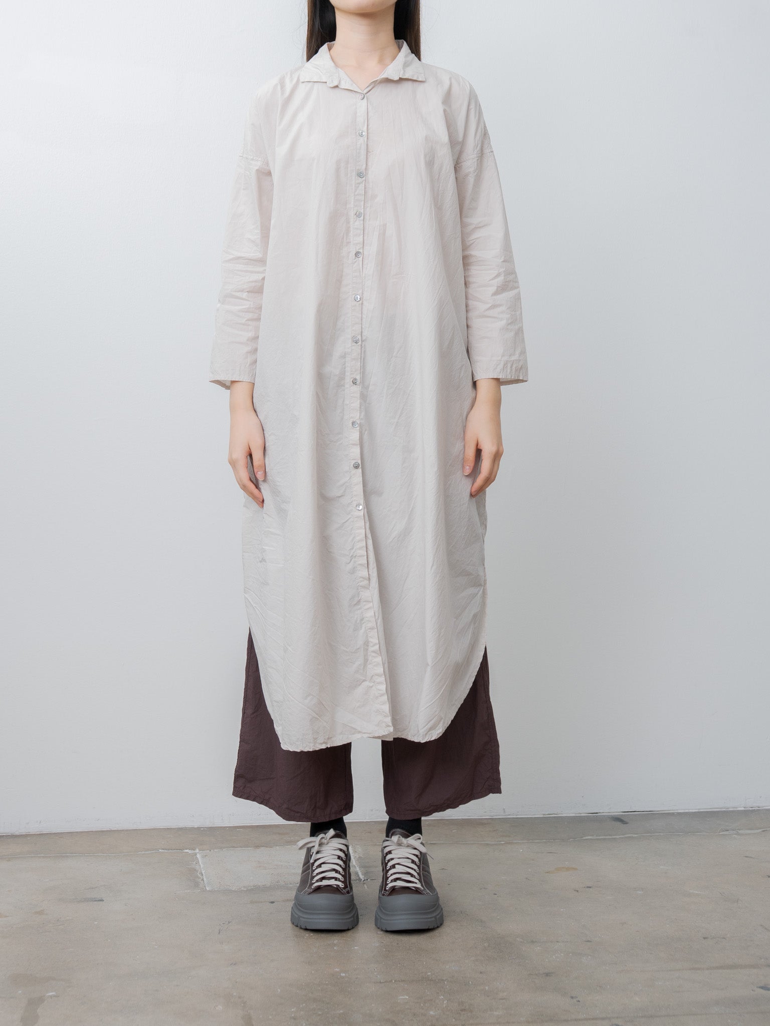 Namu Shop - Album di Famiglia Long Shirt Dress TC - Pebble