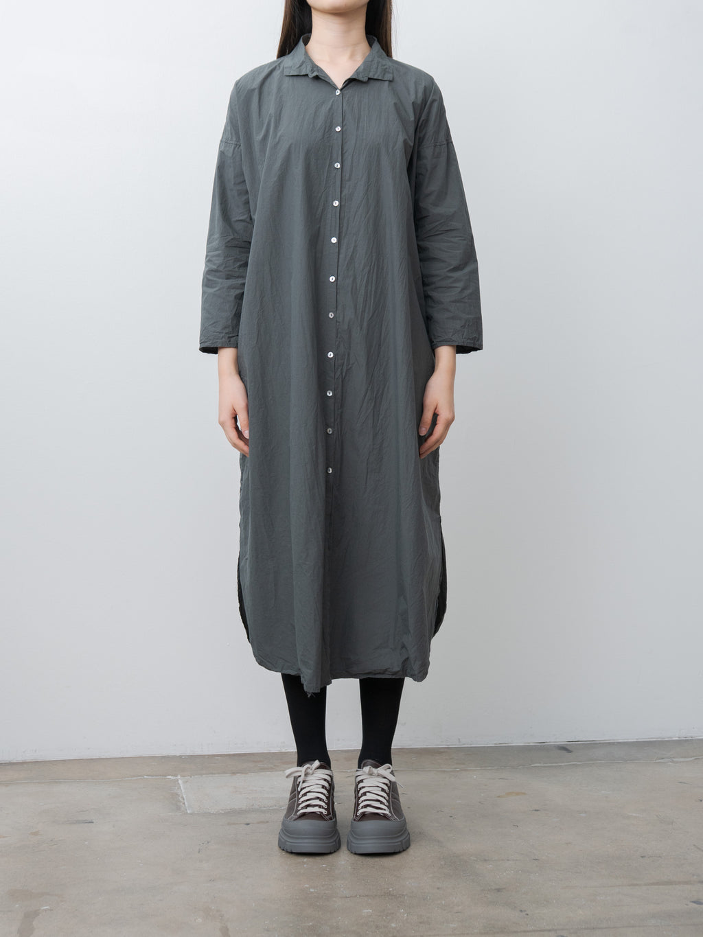 Namu Shop - Album di Famiglia Long Shirt Dress TC - Thyme