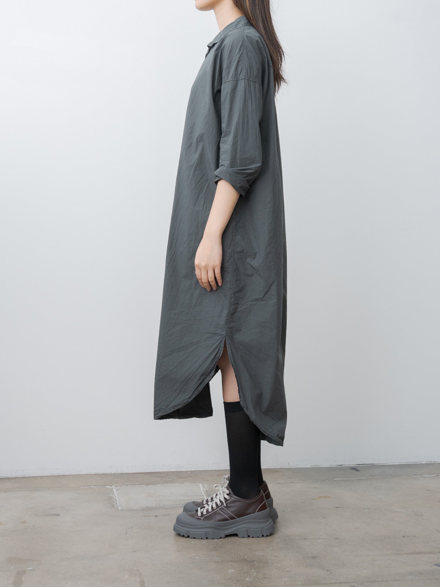 Namu Shop - Album di Famiglia Long Shirt Dress TC - Thyme