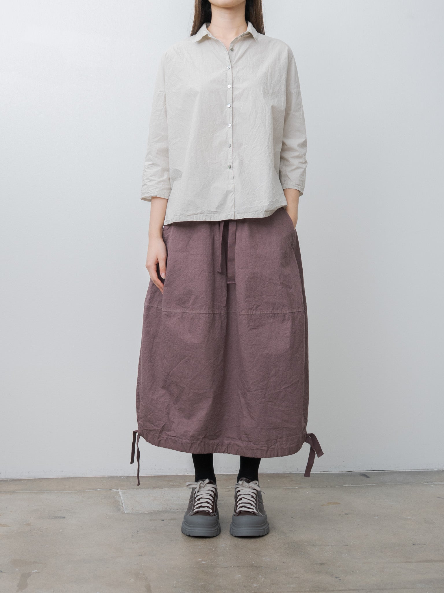 Namu Shop - Album di Famiglia Short Collar Shirt TC - Pebble