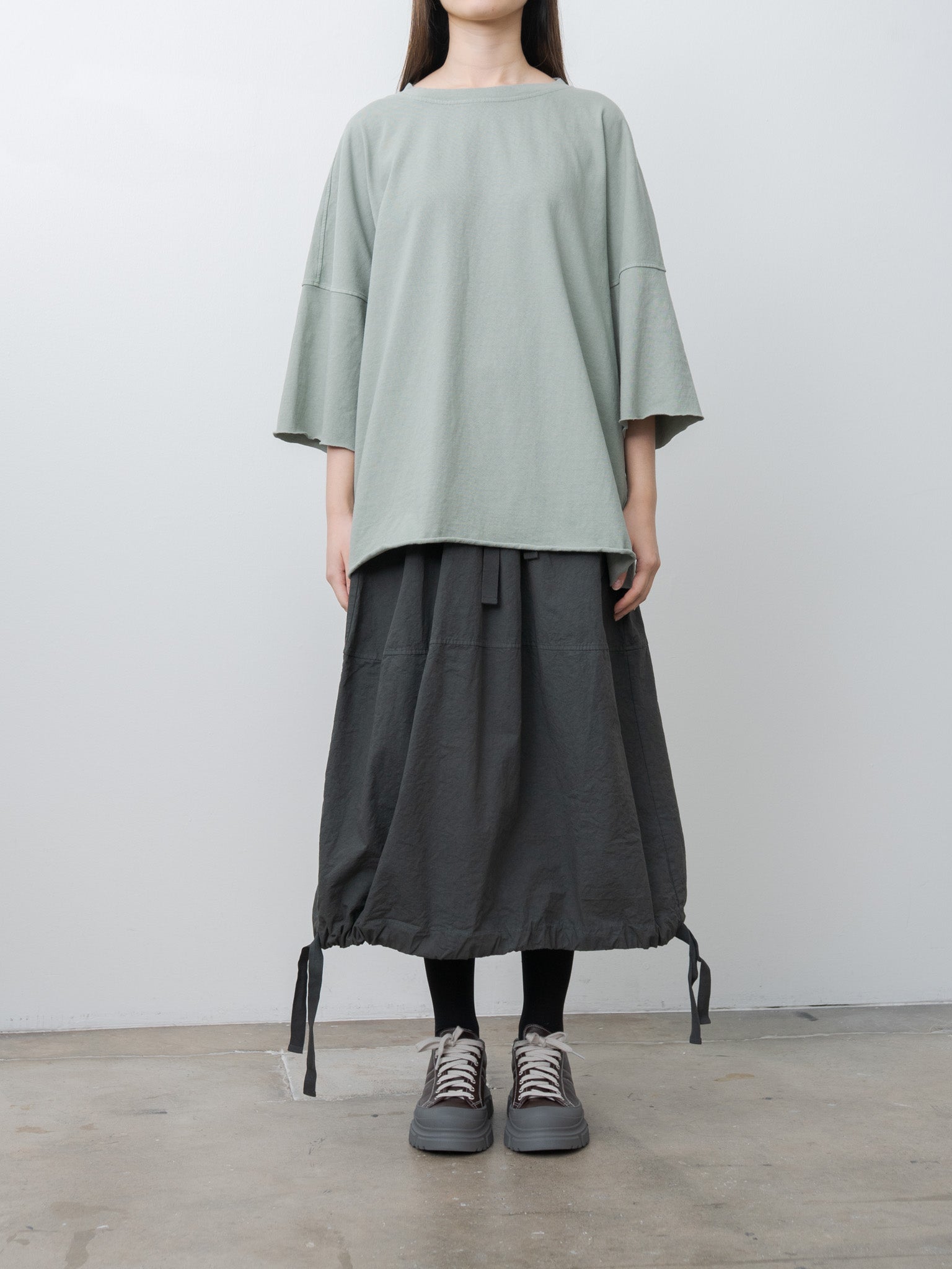 Namu Shop - Album di Famiglia Boxy Big T-Shirt HC - Sage