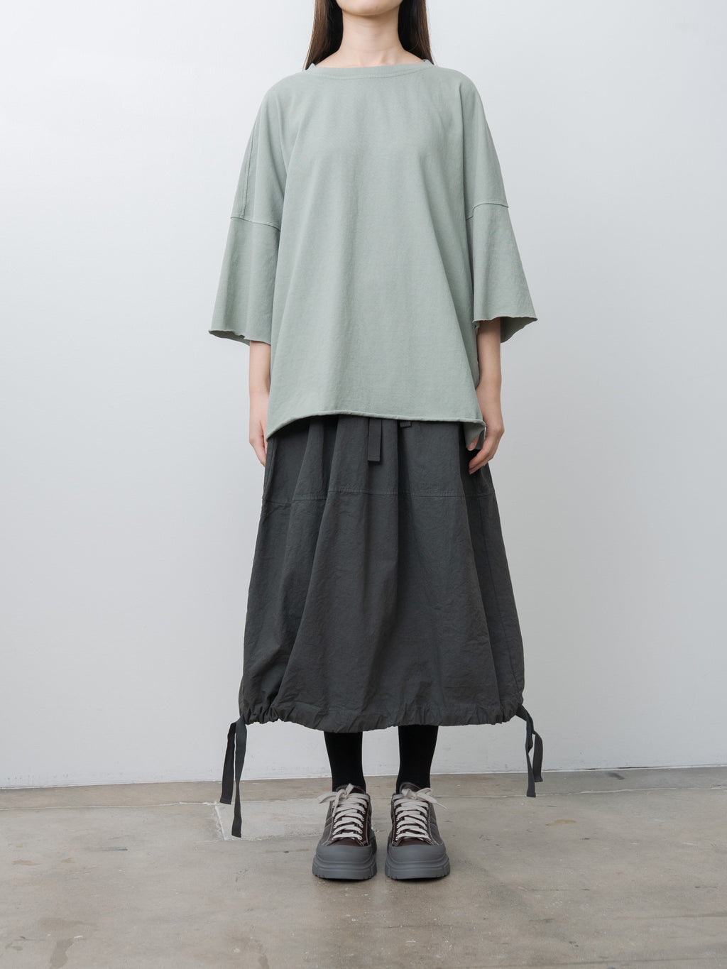 Namu Shop - Album di Famiglia Boxy Big T-Shirt HC - Sage