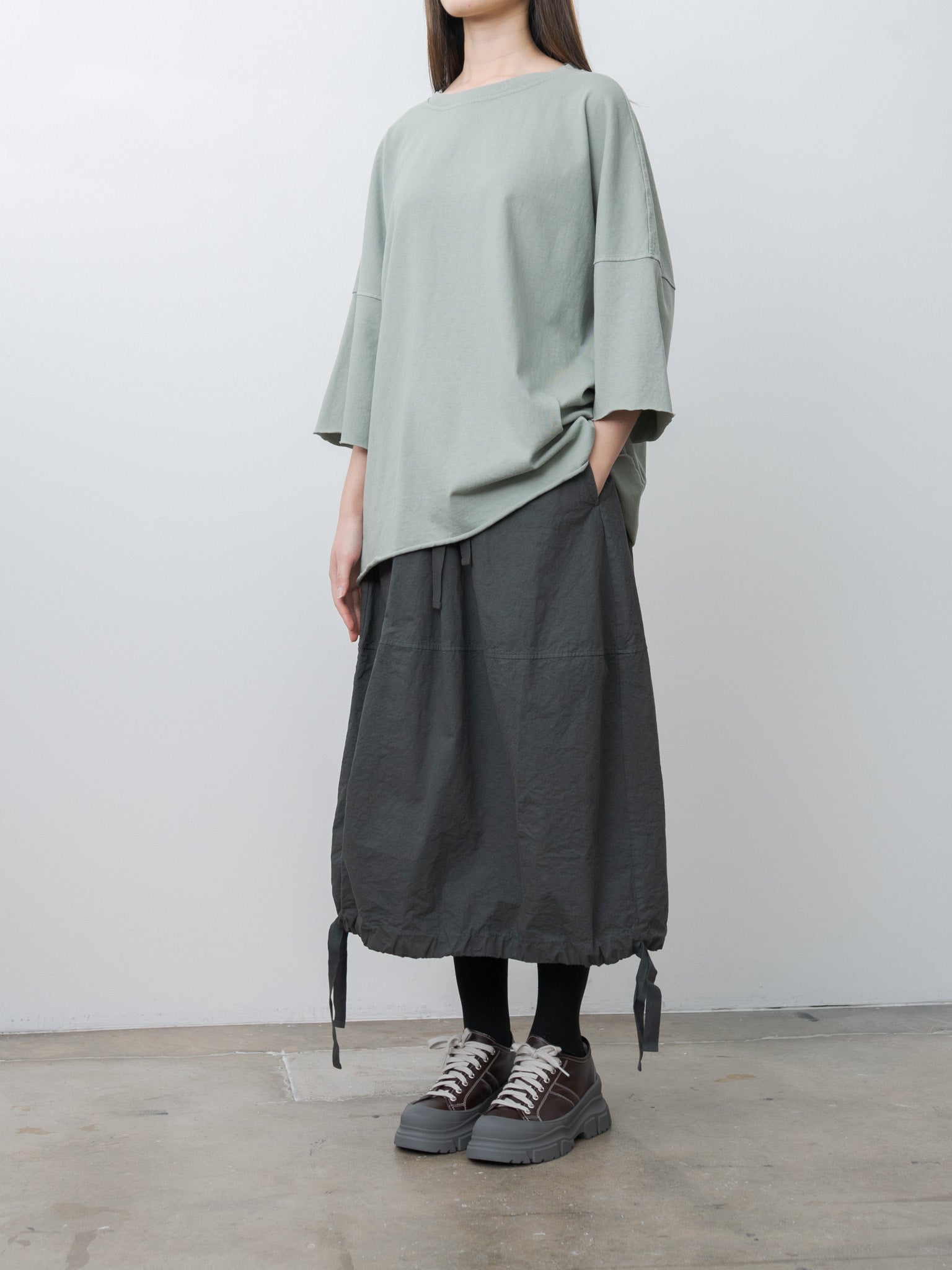 Namu Shop - Album di Famiglia Boxy Big T-Shirt HC - Sage