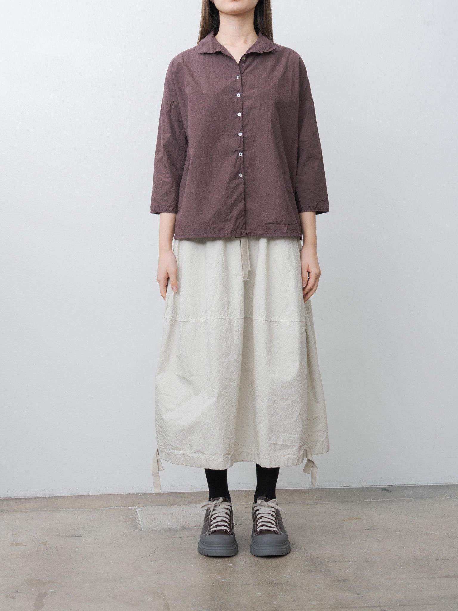 Namu Shop - Album di Famiglia Short Collar Shirt TC - Grape