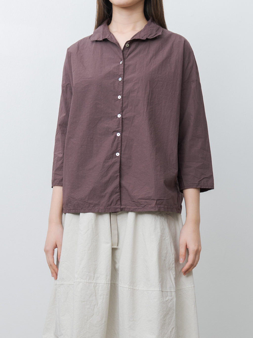 Namu Shop - Album di Famiglia Short Collar Shirt TC - Grape
