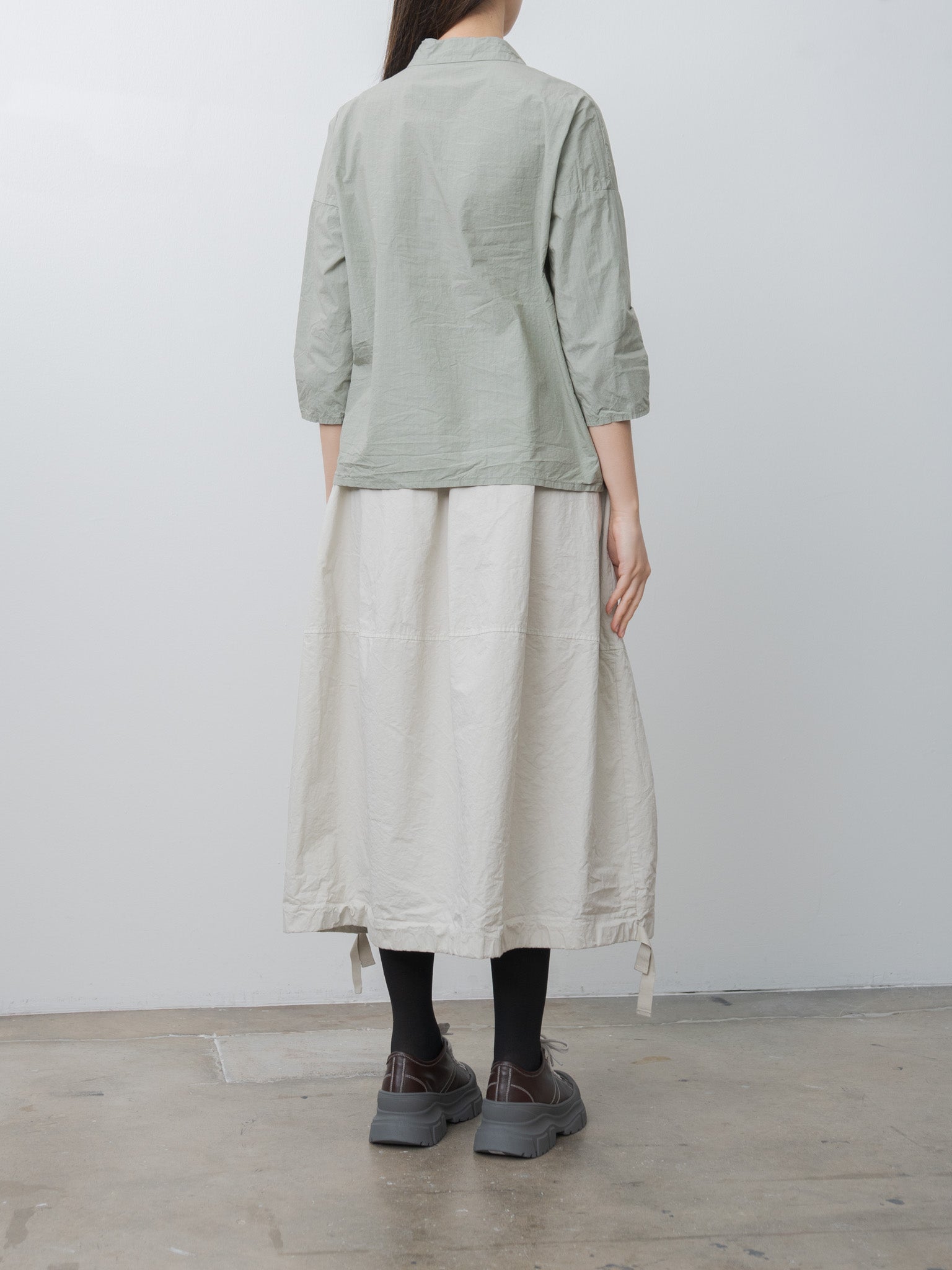 Namu Shop - Album di Famiglia Short Collar Shirt TC - Sage