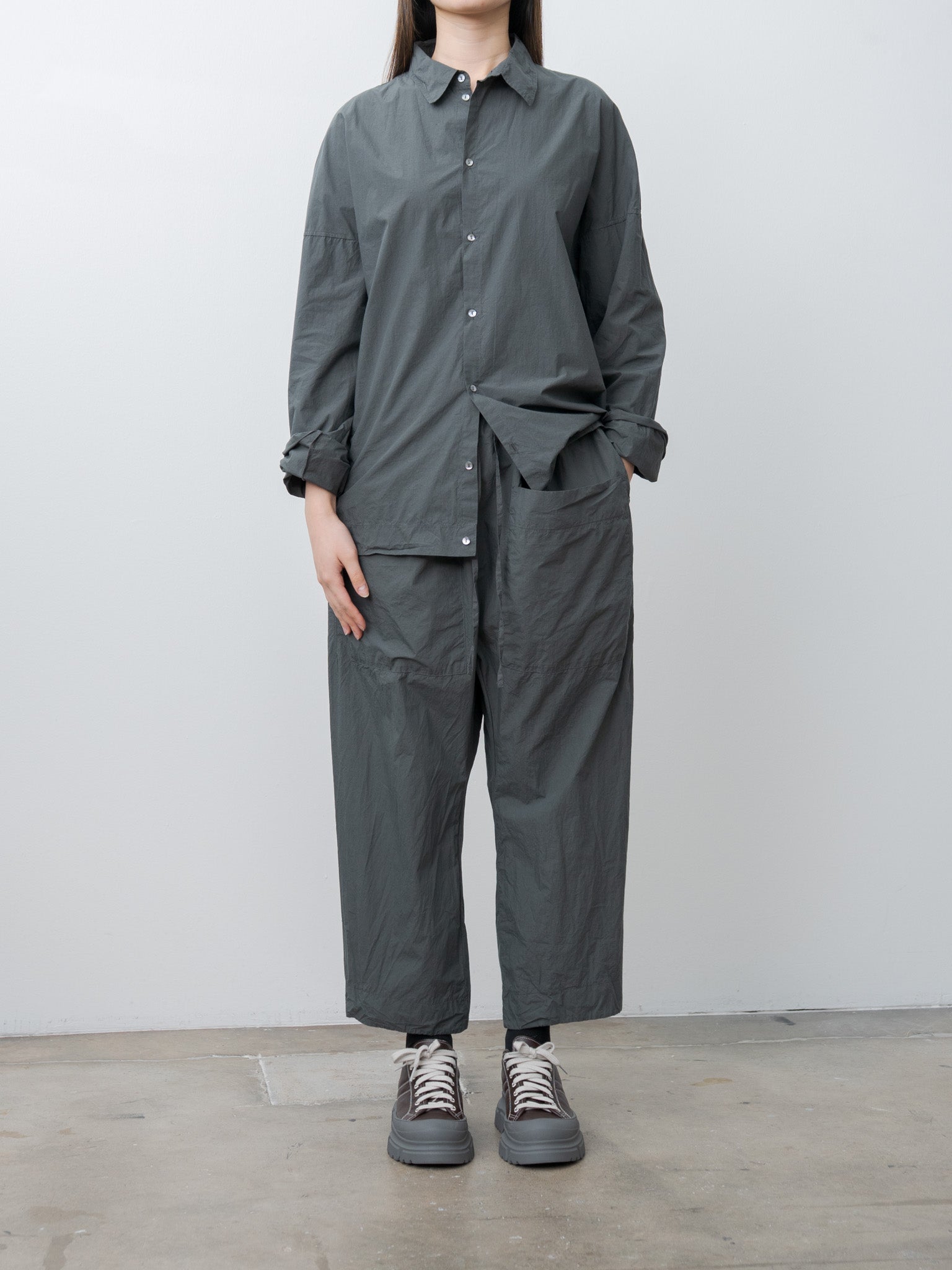 Namu Shop - Album di Famiglia Unisex Collar Shirt TC - Thyme