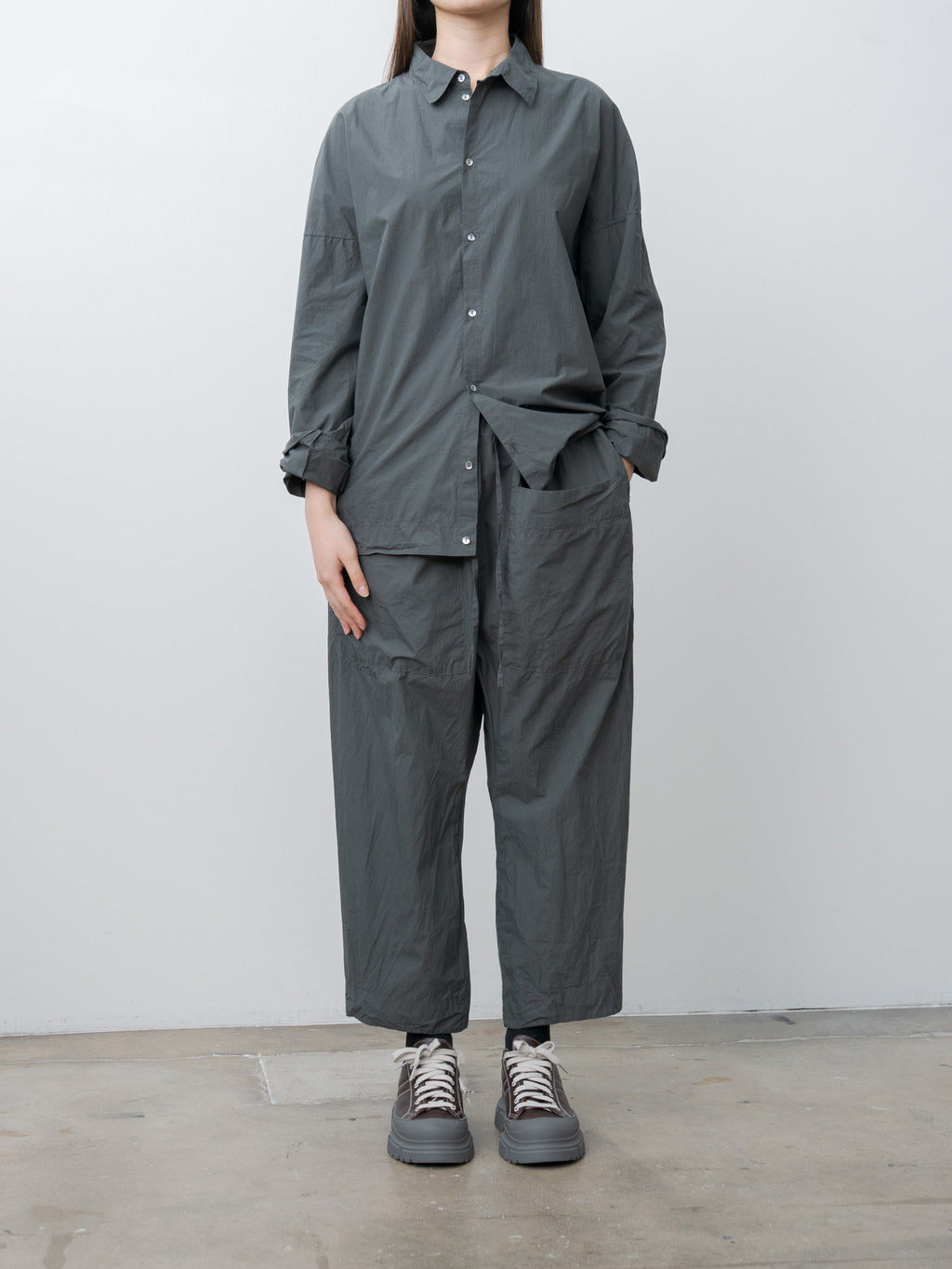 Namu Shop - Album di Famiglia Unisex Collar Shirt TC - Thyme