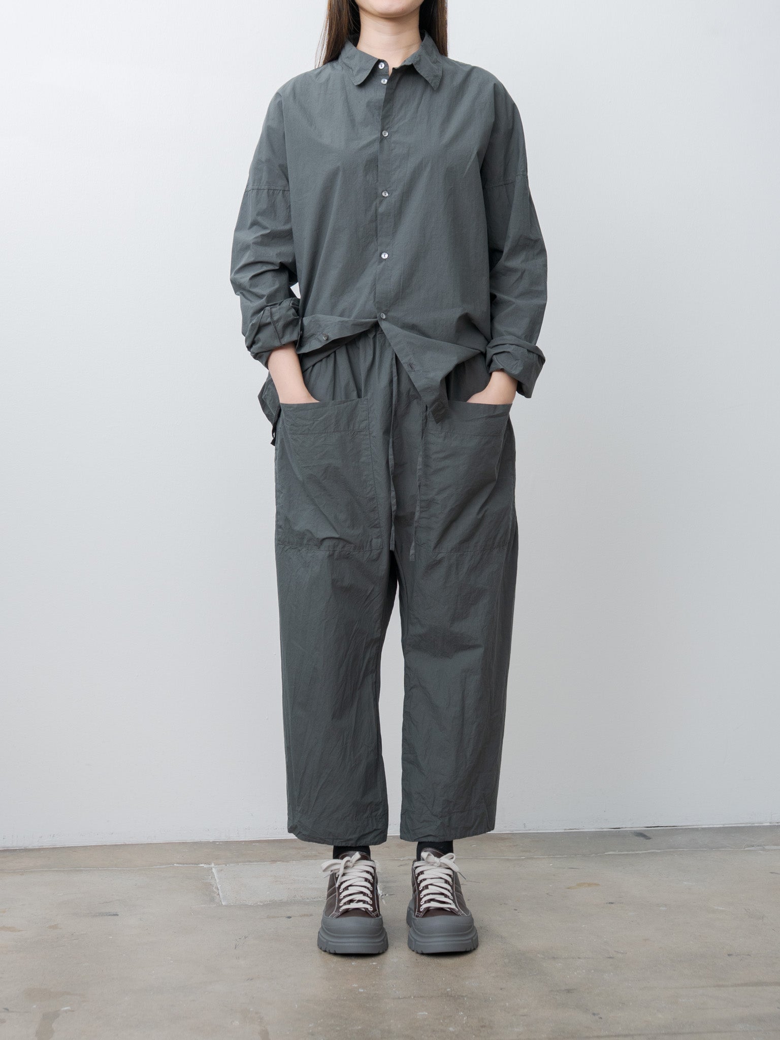 Namu Shop - Album di Famiglia Unisex Collar Shirt TC - Thyme