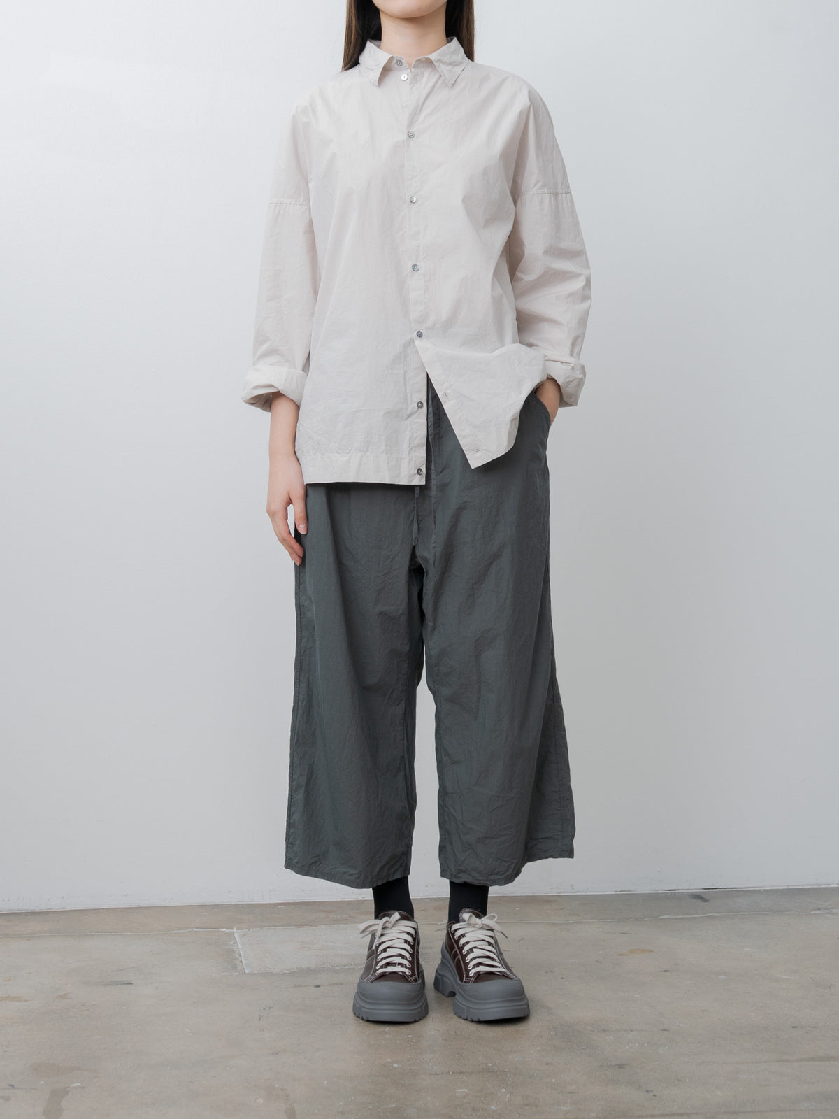 Namu Shop - Album di Famiglia Unisex Collar Shirt TC - Pebble