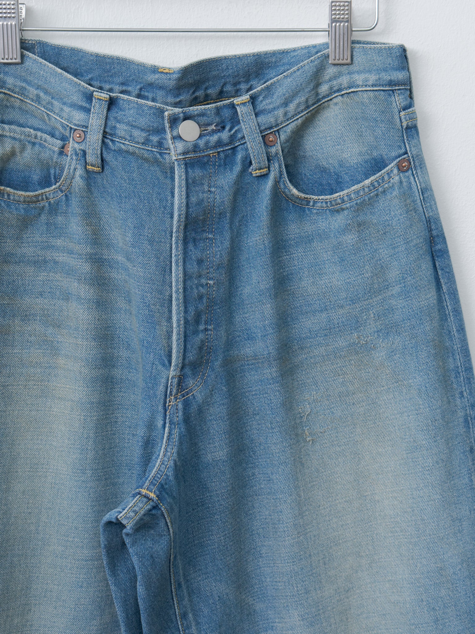 Namu Shop - ssstein Loose Denim Jeans - Indigo